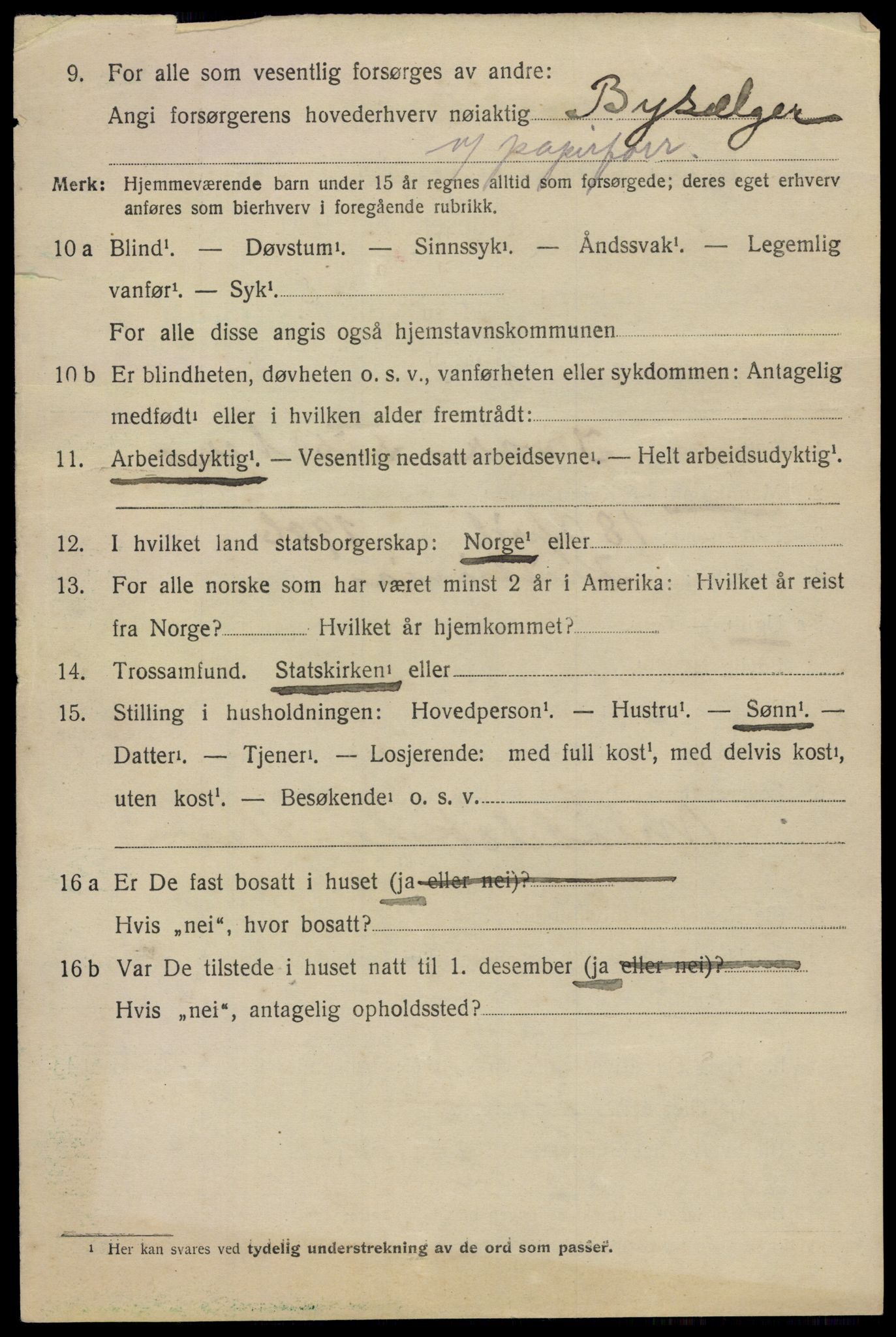 SAO, 1920 census for Aker, 1920, p. 121991