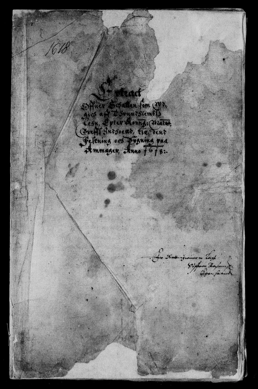 Rentekammeret inntil 1814, Reviderte regnskaper, Lensregnskaper, AV/RA-EA-5023/R/Rb/Rbw/L0018: Trondheim len, 1618-1620