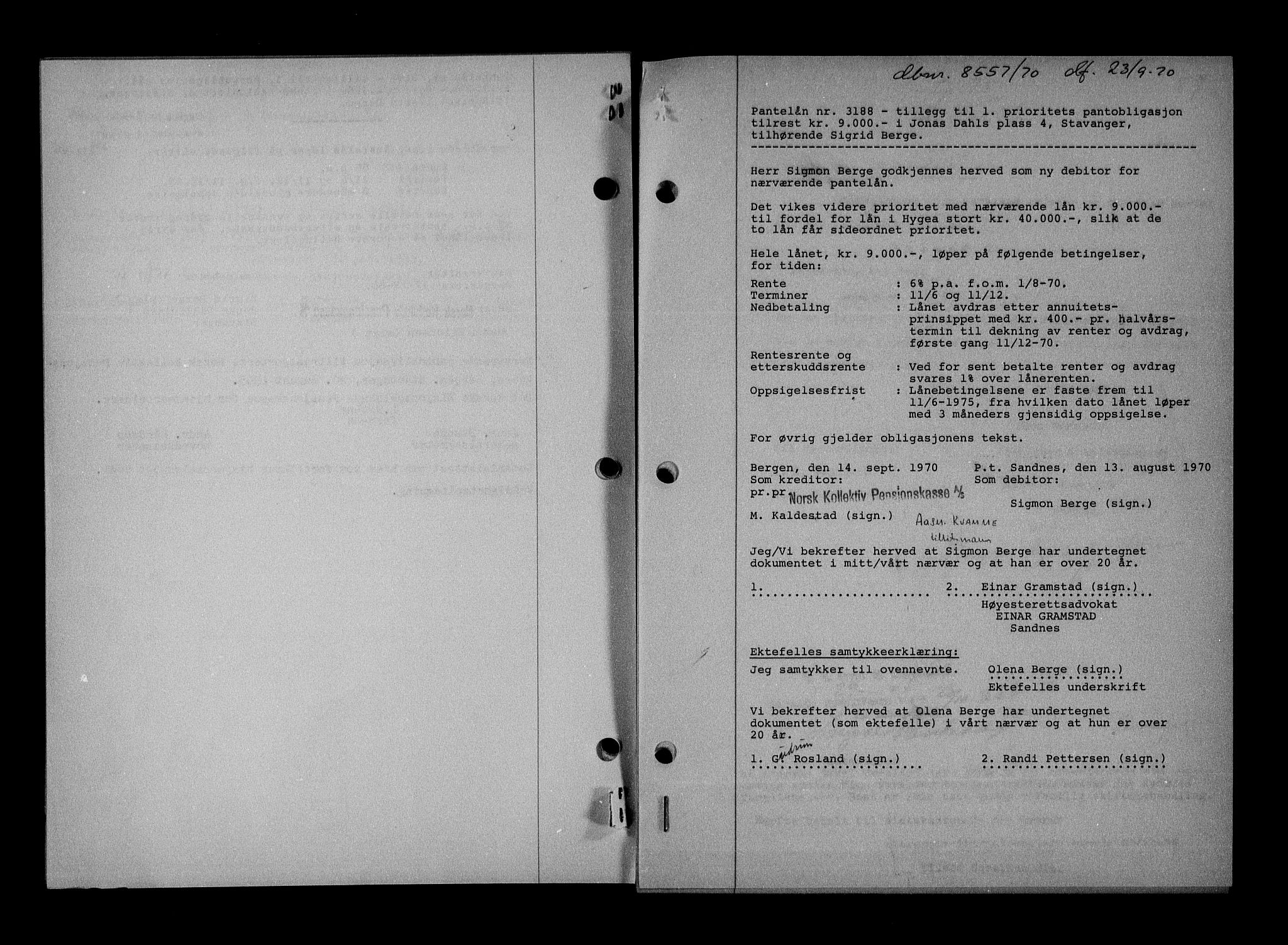 Stavanger byrett, AV/SAST-A-100455/001/4/41/410BB/L0005: Mortgage book no. 55, 1933-1934, Deed date: 21.10.1933