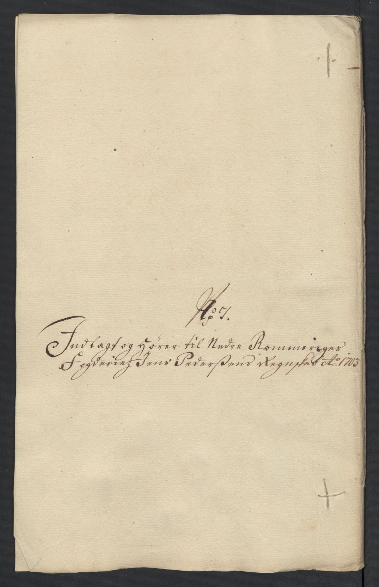 Rentekammeret inntil 1814, Reviderte regnskaper, Fogderegnskap, AV/RA-EA-4092/R11/L0586: Fogderegnskap Nedre Romerike, 1703, p. 161