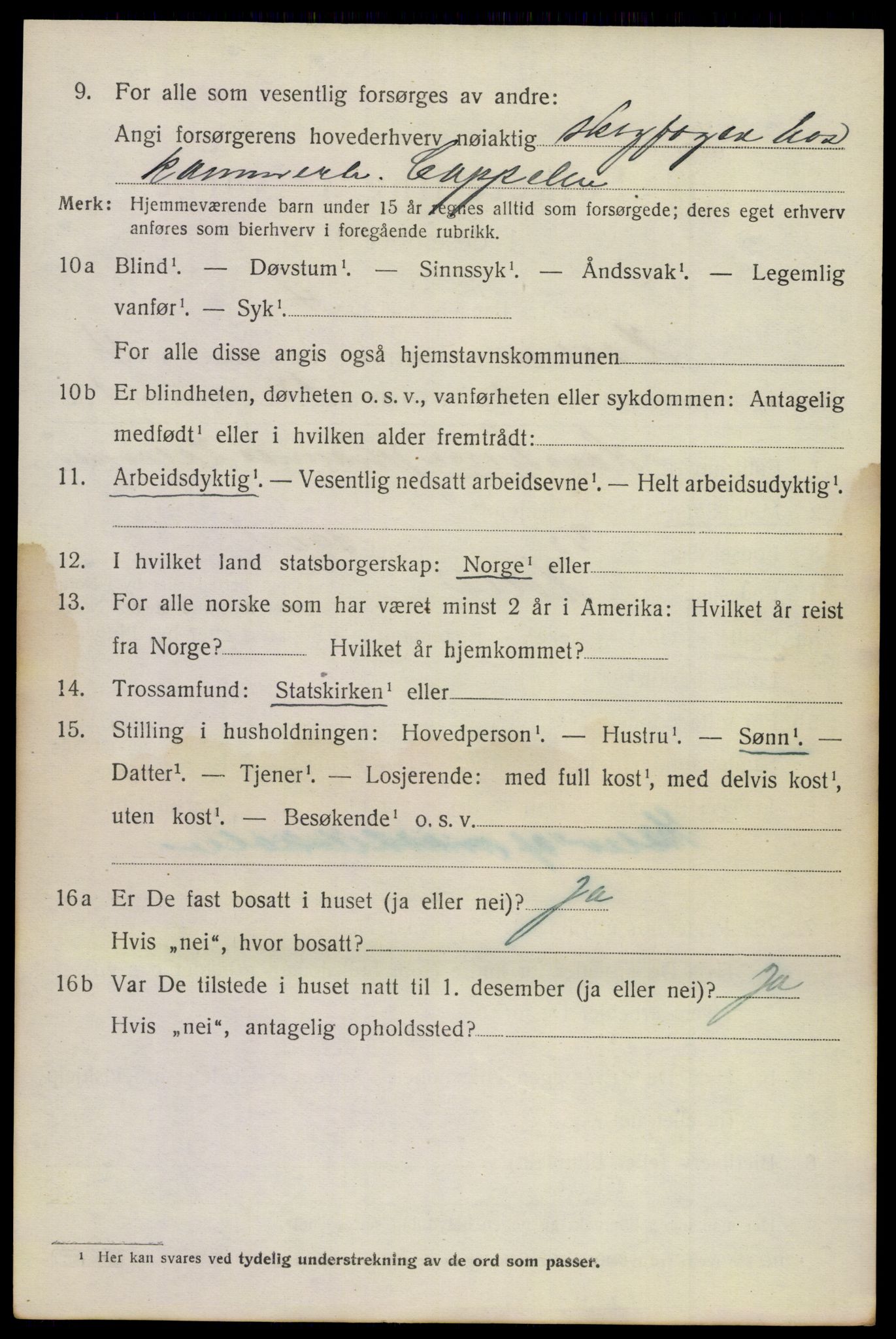 SAKO, 1920 census for Holla, 1920, p. 3616