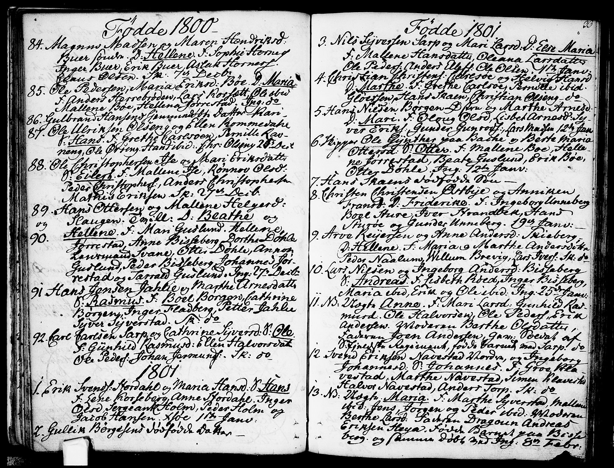 Skjeberg prestekontor Kirkebøker, SAO/A-10923/F/Fa/L0003: Parish register (official) no. I 3, 1792-1814, p. 33