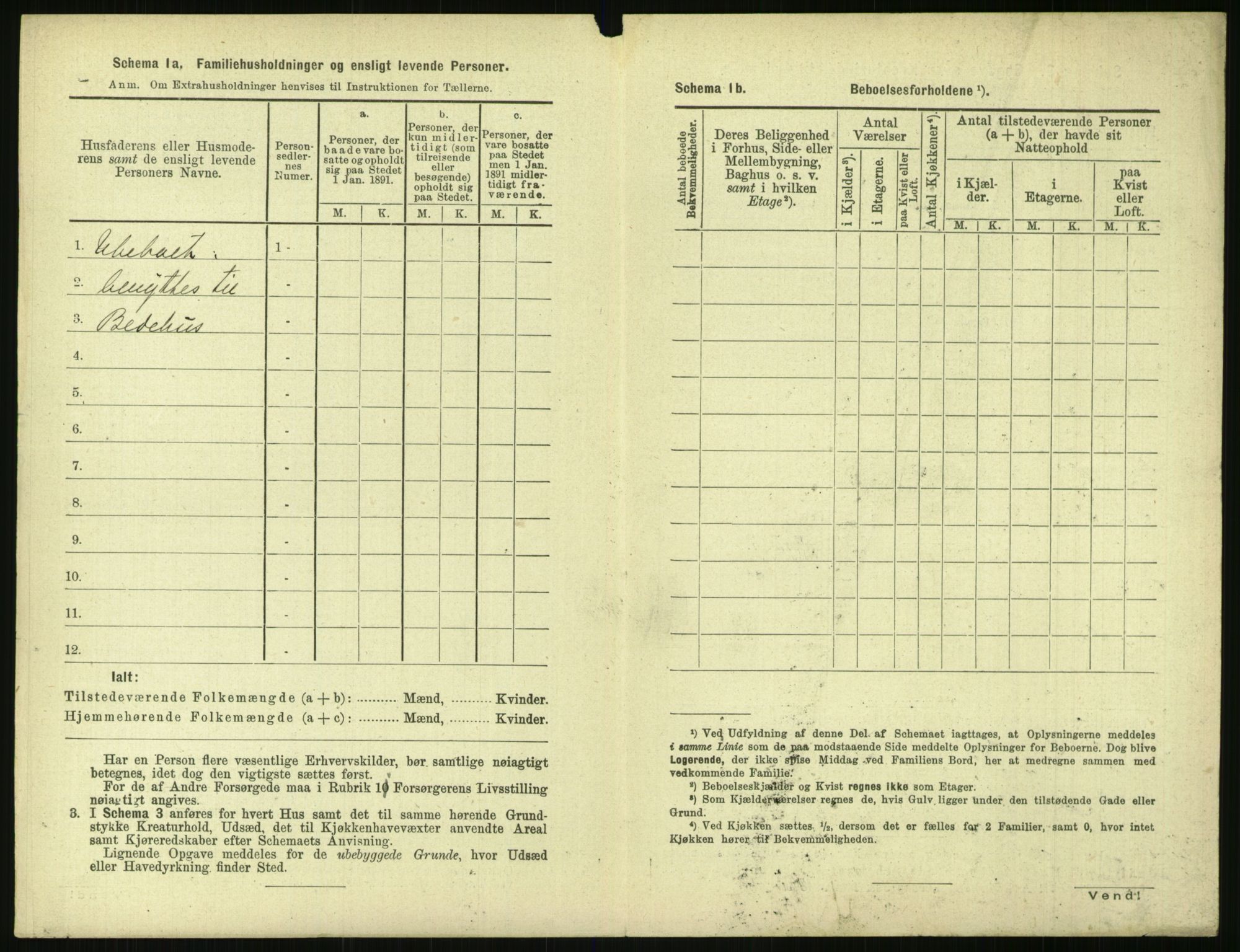 RA, 1891 census for 0903 Arendal, 1891, p. 353