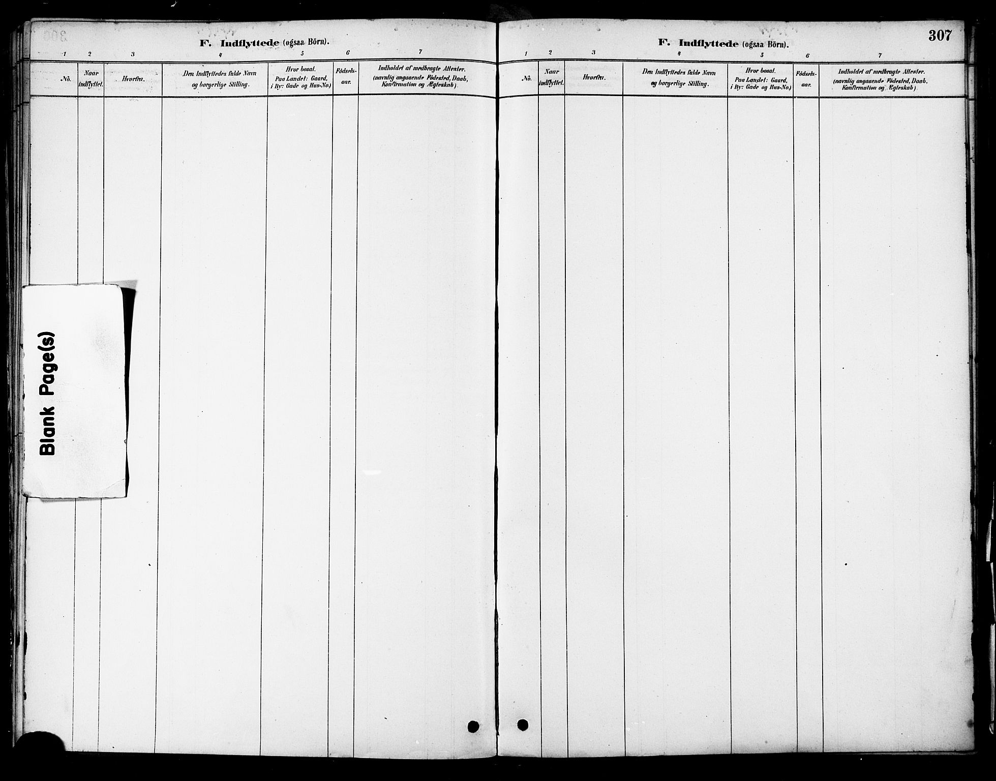 Ministerialprotokoller, klokkerbøker og fødselsregistre - Nordland, AV/SAT-A-1459/805/L0099: Parish register (official) no. 805A06, 1880-1891, p. 307