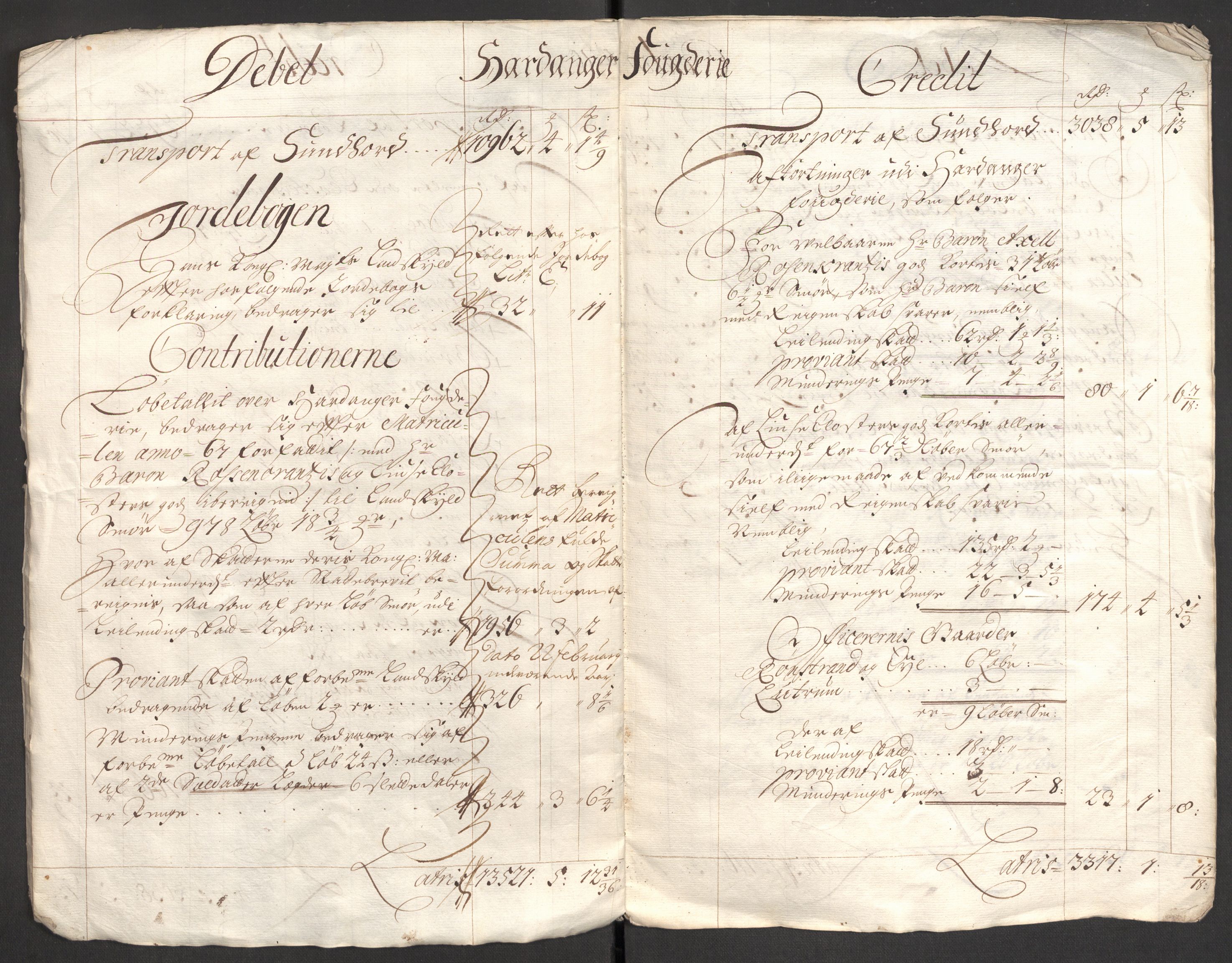 Rentekammeret inntil 1814, Reviderte regnskaper, Fogderegnskap, AV/RA-EA-4092/R48/L2984: Fogderegnskap Sunnhordland og Hardanger, 1706-1707, p. 292