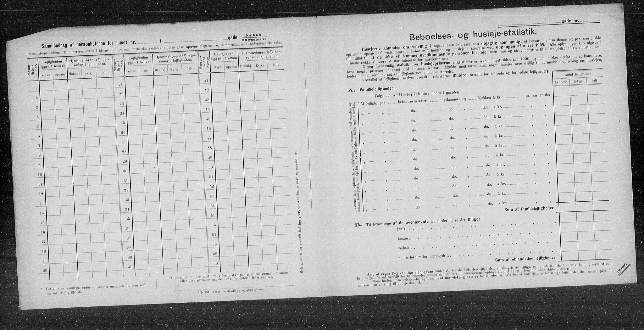 OBA, Municipal Census 1905 for Kristiania, 1905, p. 6683