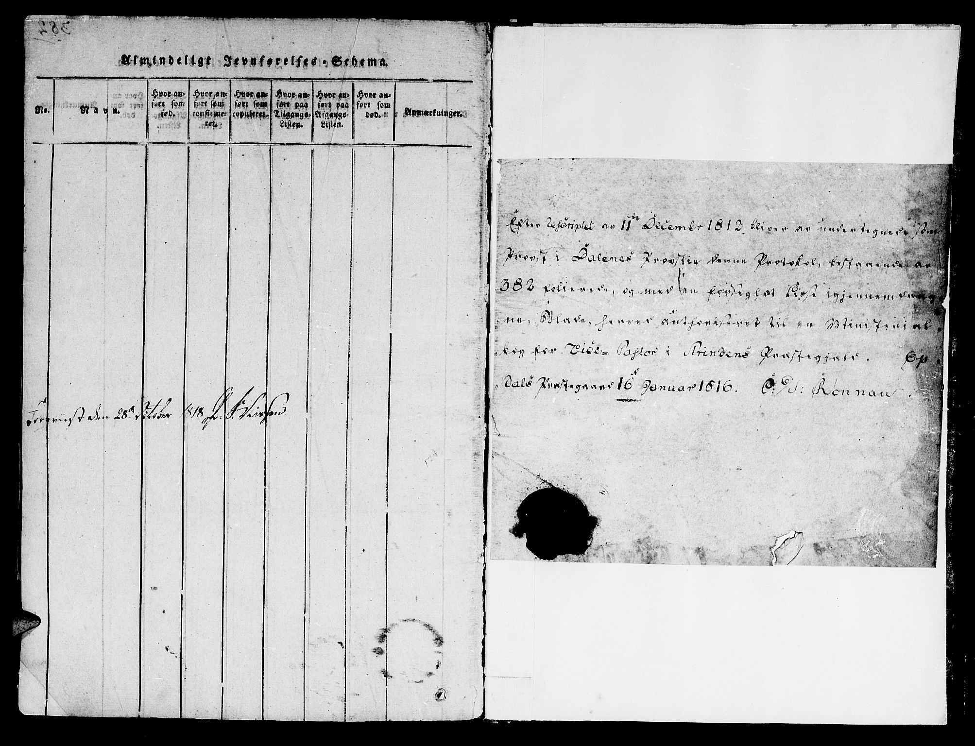 Ministerialprotokoller, klokkerbøker og fødselsregistre - Sør-Trøndelag, SAT/A-1456/606/L0283: Parish register (official) no. 606A03 /1, 1818-1823