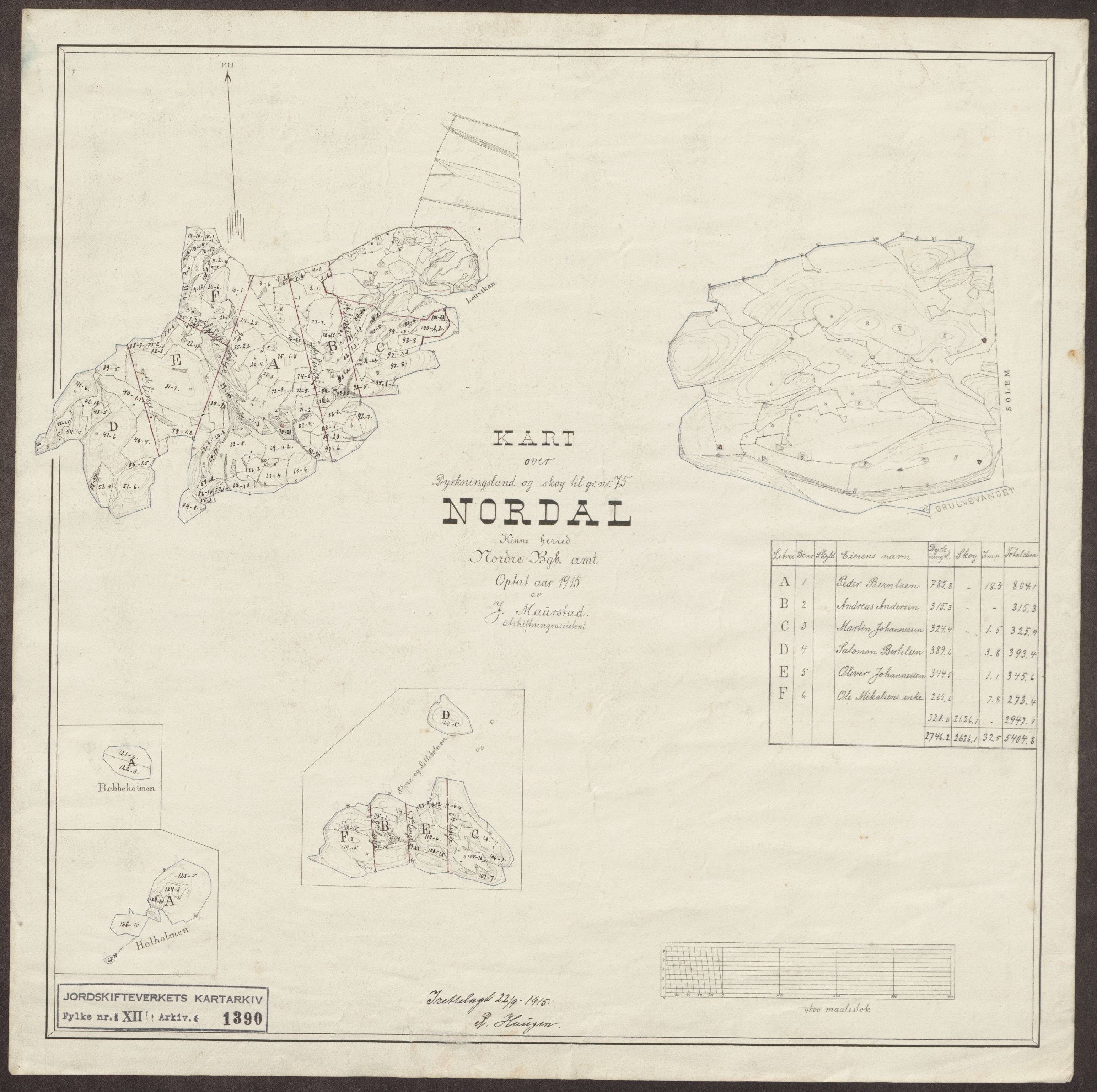 Jordskifteverkets kartarkiv, AV/RA-S-3929/T, 1859-1988, p. 1558