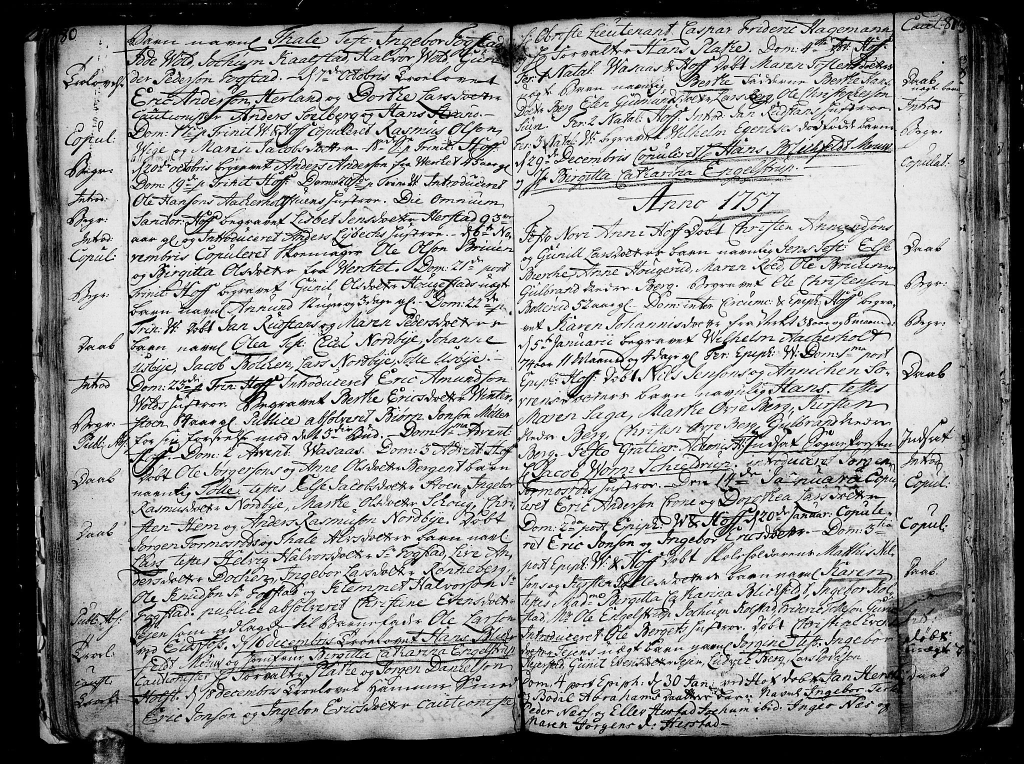 Hof kirkebøker, AV/SAKO-A-64/F/Fa/L0002: Parish register (official) no. I 2, 1746-1781, p. 80-81