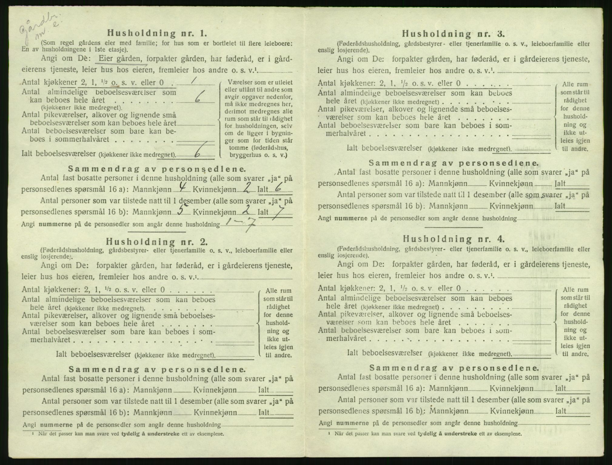 SAT, 1920 census for Frei, 1920, p. 328