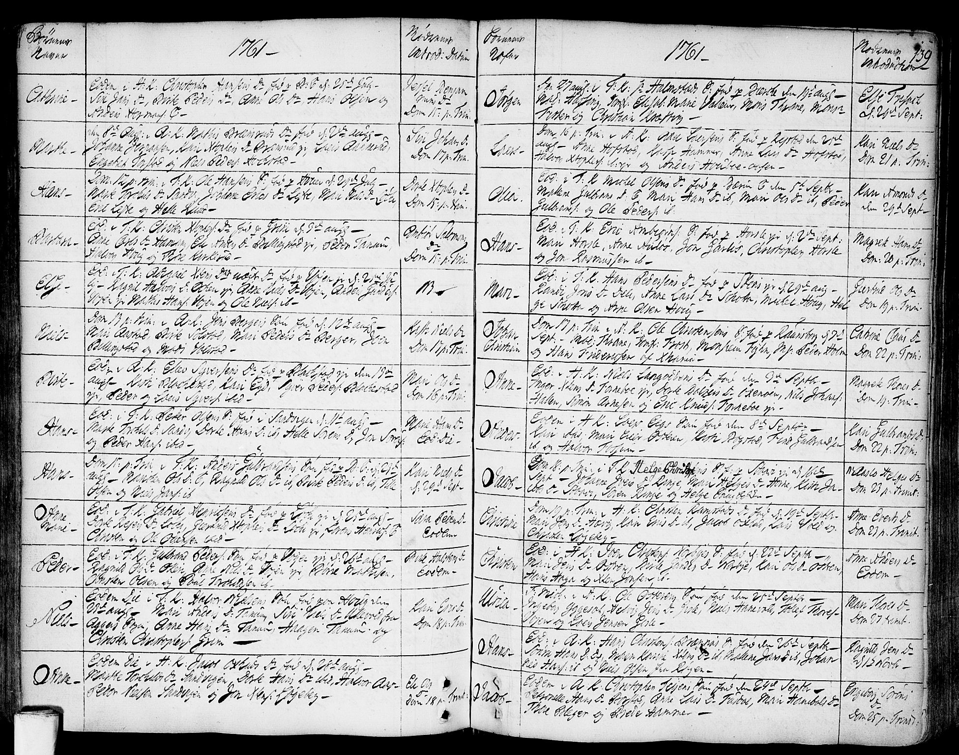 Asker prestekontor Kirkebøker, AV/SAO-A-10256a/F/Fa/L0002: Parish register (official) no. I 2, 1733-1766, p. 139