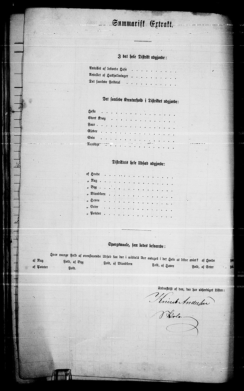 RA, 1865 census for Hurum, 1865, p. 70