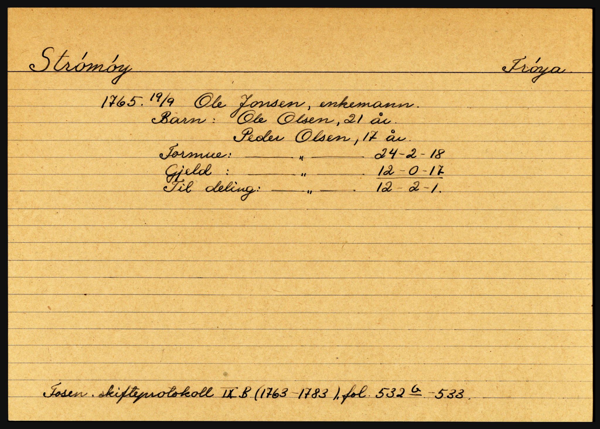 Fosen sorenskriveri, AV/SAT-A-1107/1/3, 1681-1823, p. 5841