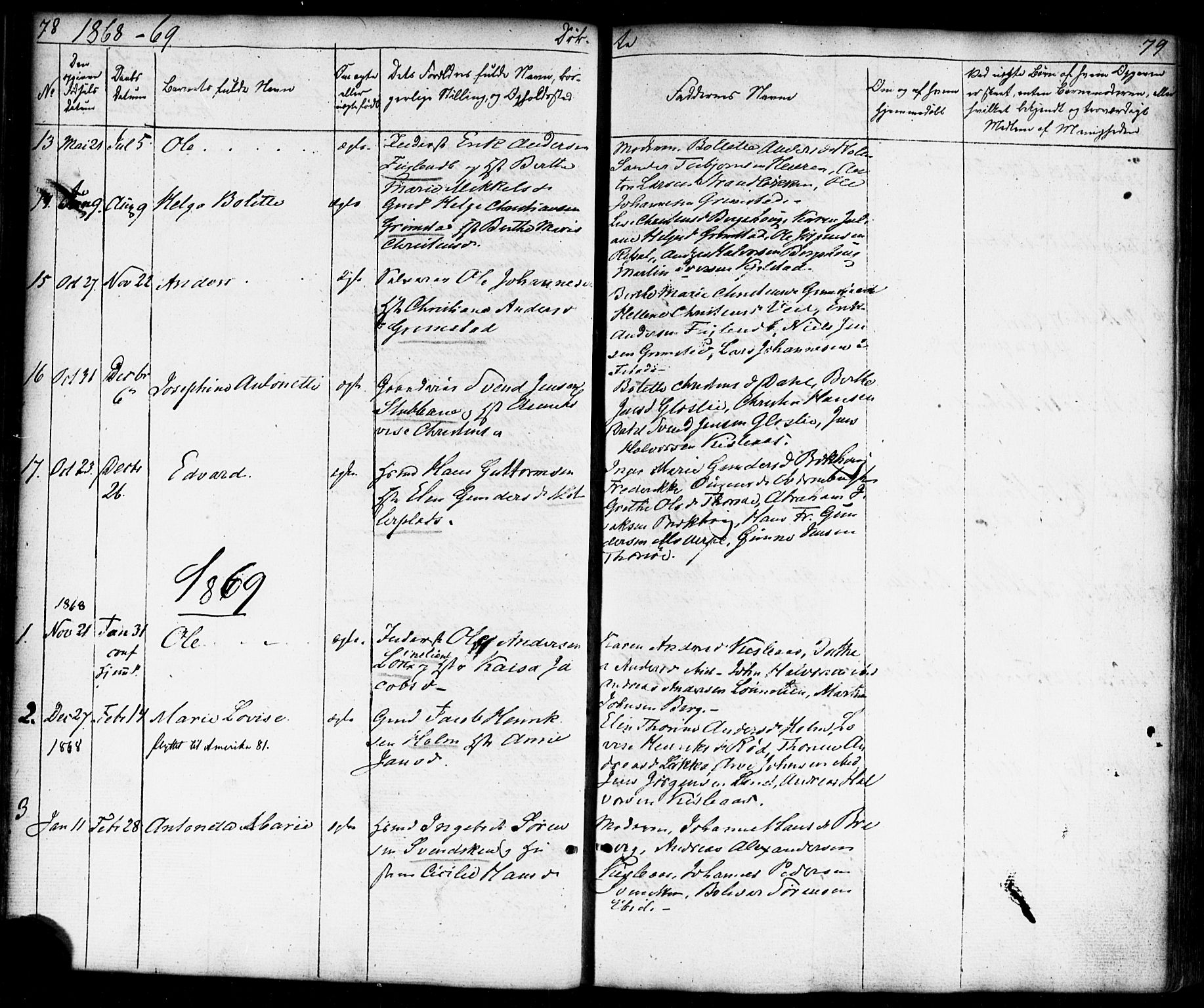 Borge prestekontor Kirkebøker, AV/SAO-A-10903/F/Fb/L0002: Parish register (official) no. II 2, 1853-1877, p. 78-79