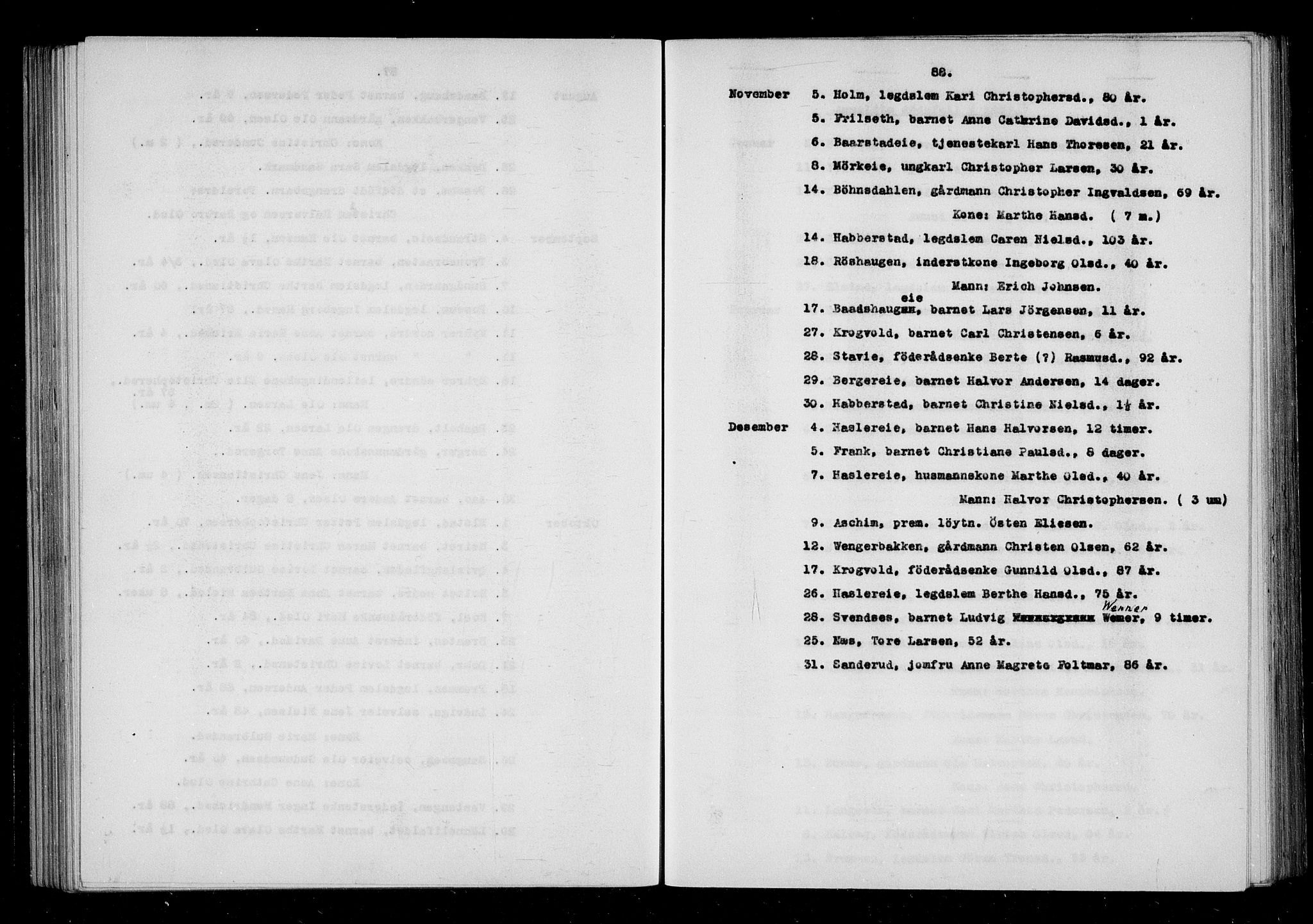 Eidsvoll tingrett, AV/SAO-A-10371/H/Ha/Haa/L0001: Dødsmeldingsprotokoll - Eidsvoll lensmannsdistrikt, 1815-1865, p. 88