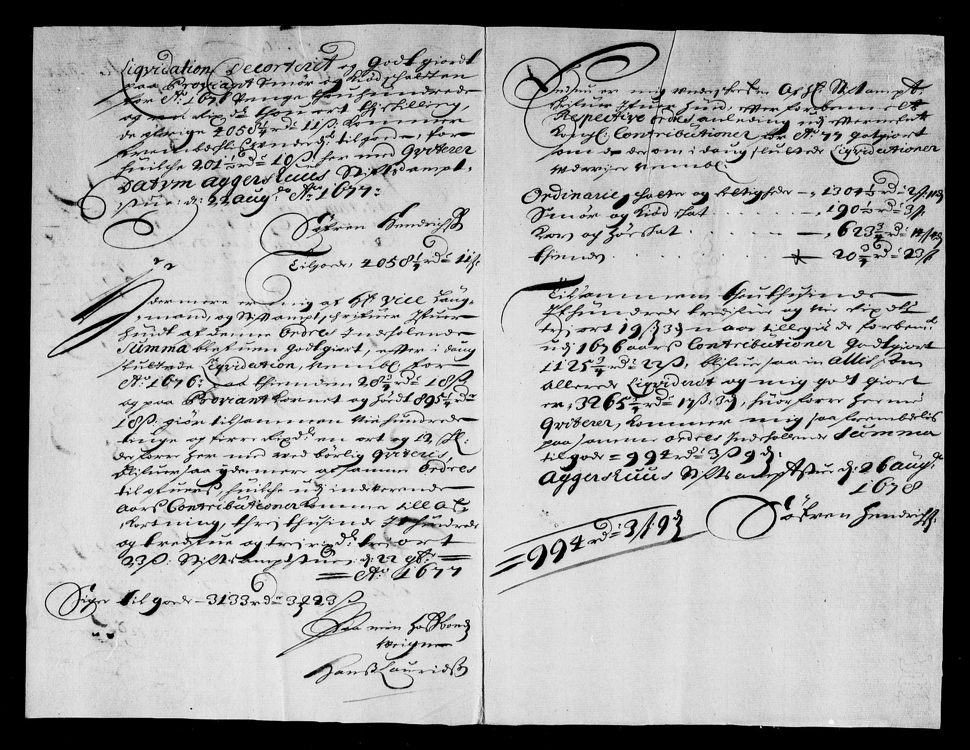 Rentekammeret inntil 1814, Reviderte regnskaper, Stiftamtstueregnskaper, Landkommissariatet på Akershus og Akershus stiftamt, AV/RA-EA-5869/R/Rb/L0140: Akershus stiftamt, 1675-1677