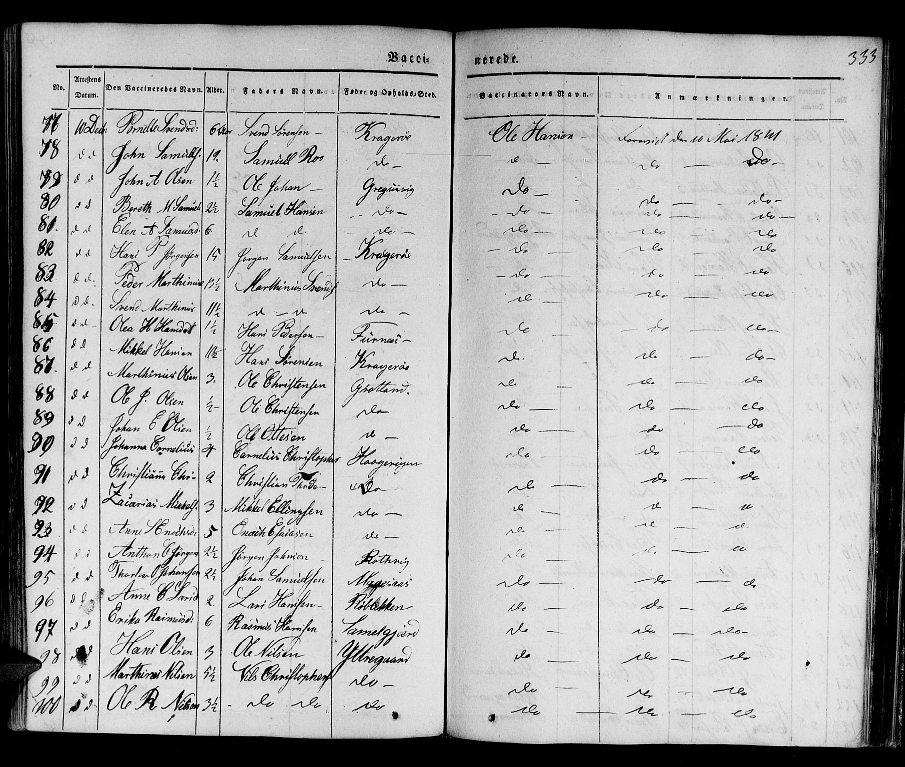 Ibestad sokneprestembete, AV/SATØ-S-0077/H/Ha/Haa/L0006kirke: Parish register (official) no. 6, 1837-1850, p. 333