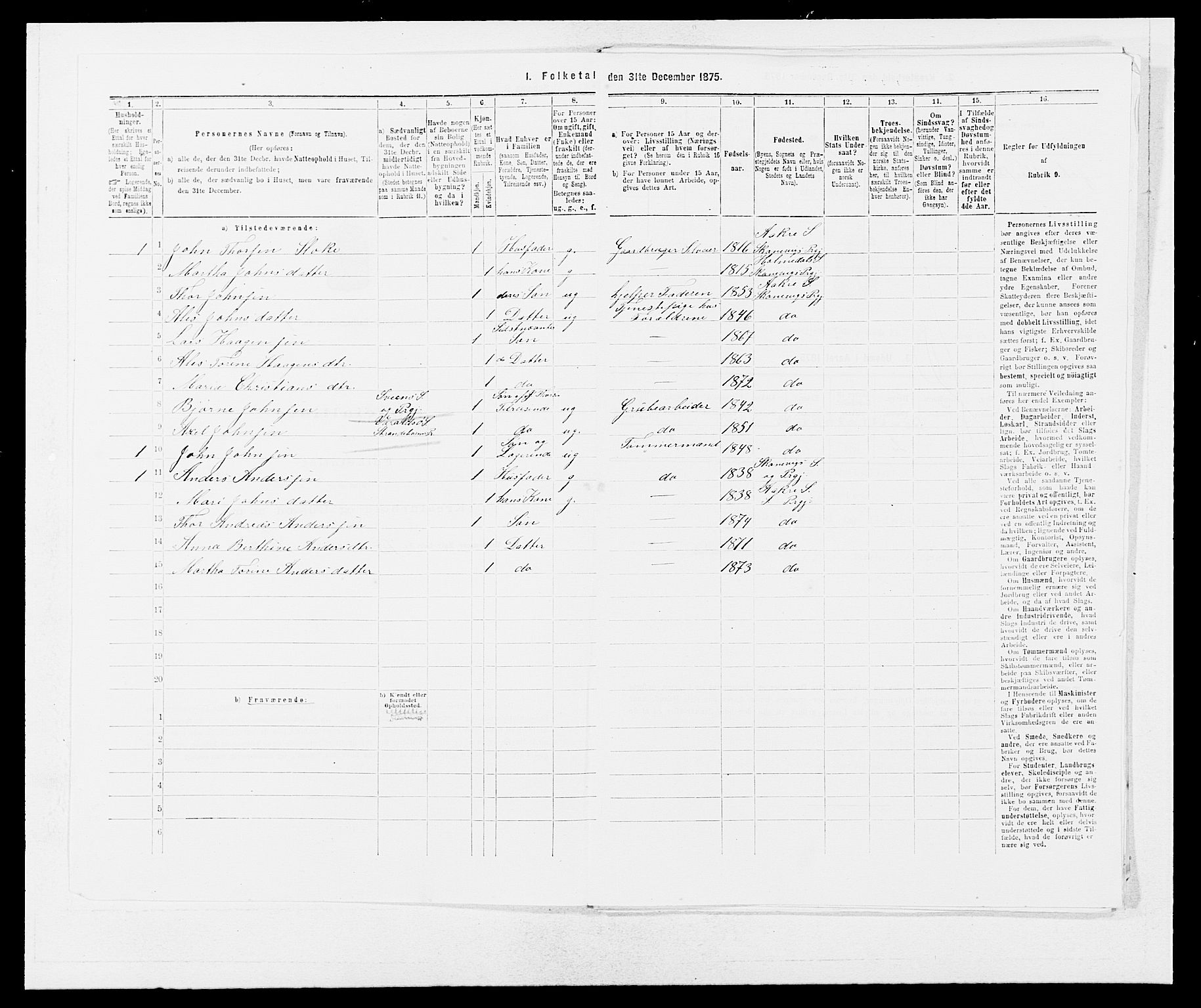 SAB, 1875 census for 1212P Skånevik, 1875, p. 367