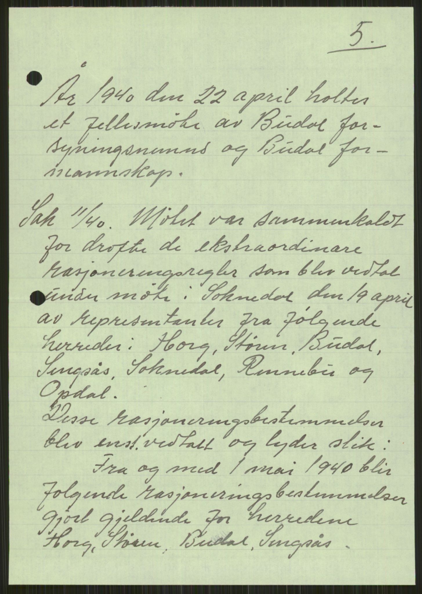 Forsvaret, Forsvarets krigshistoriske avdeling, AV/RA-RAFA-2017/Y/Ya/L0016: II-C-11-31 - Fylkesmenn.  Rapporter om krigsbegivenhetene 1940., 1940, p. 141