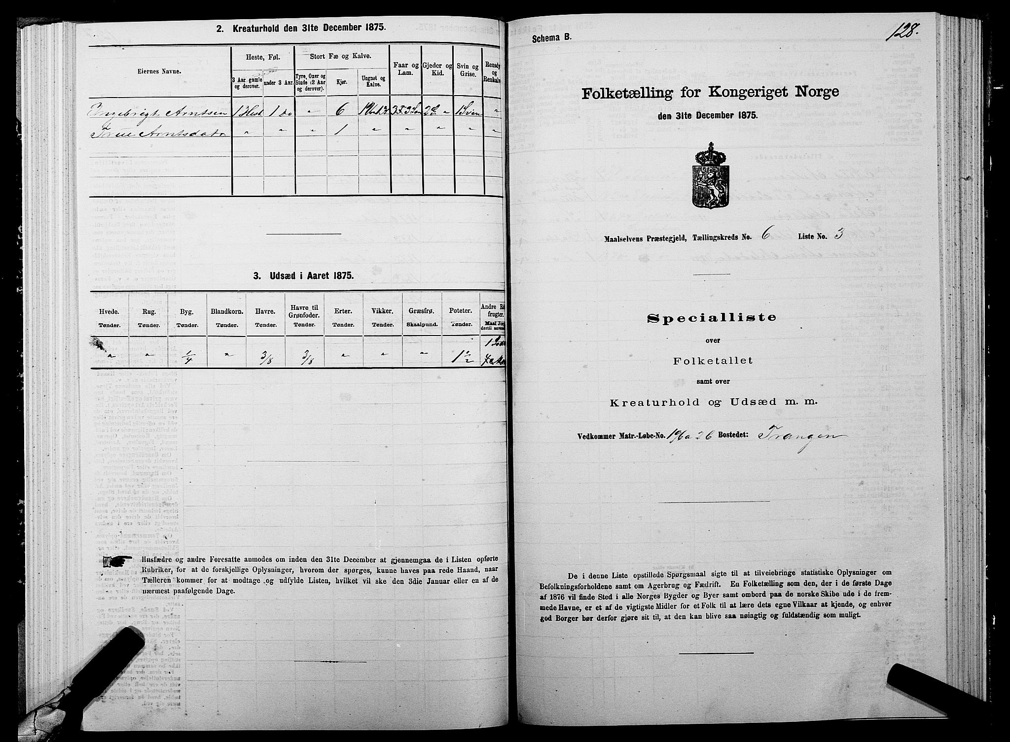 SATØ, 1875 census for 1924P Målselv, 1875, p. 3128