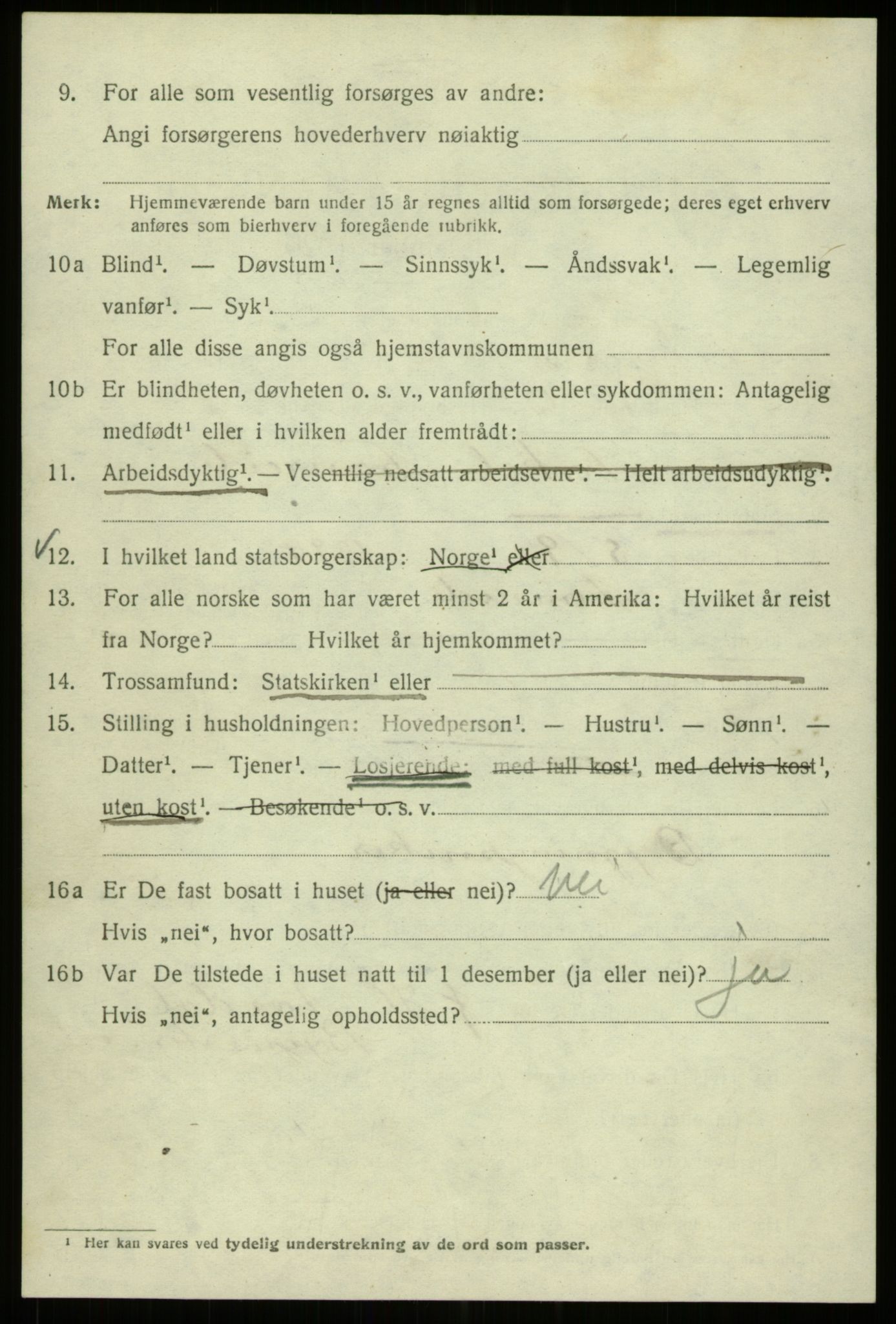 SAB, 1920 census for Bergen, 1920, p. 112834