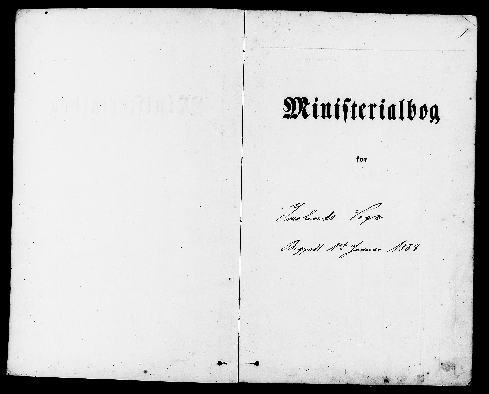 Vikedal sokneprestkontor, AV/SAST-A-101840/01/IV: Parish register (official) no. A 9, 1868-1885, p. 1