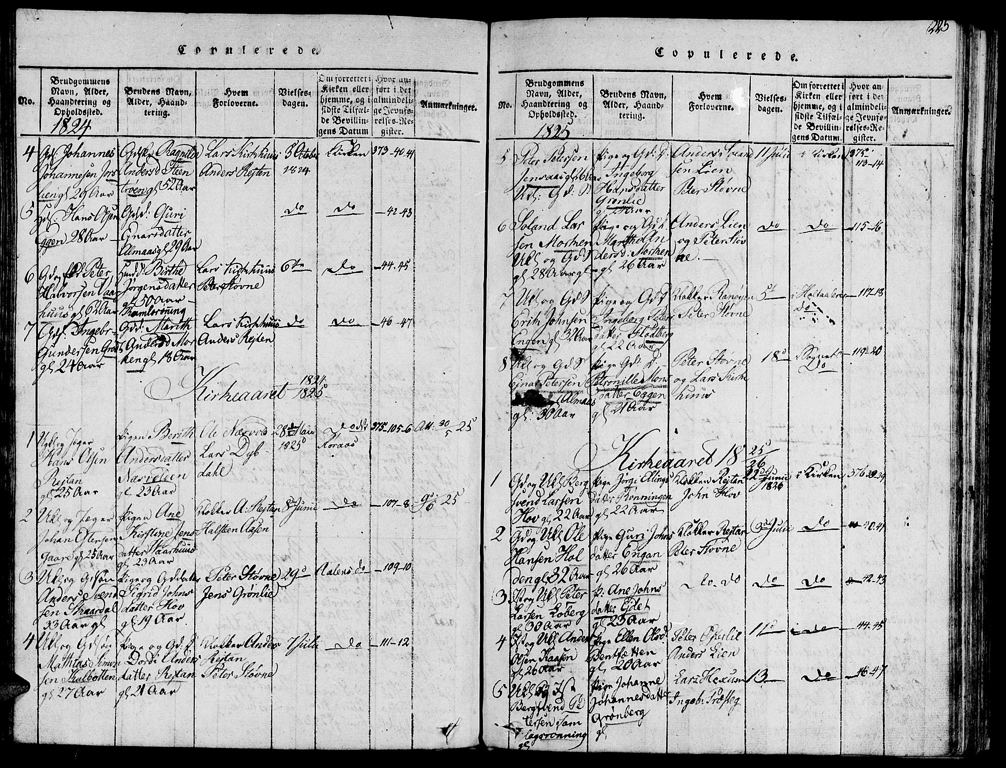 Ministerialprotokoller, klokkerbøker og fødselsregistre - Sør-Trøndelag, SAT/A-1456/685/L0956: Parish register (official) no. 685A03 /3, 1817-1829, p. 225