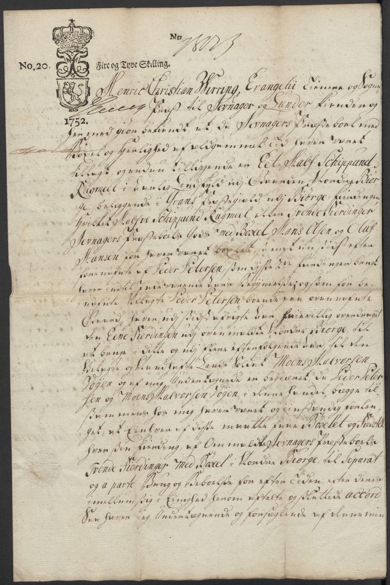 Riksarkivets diplomsamling, AV/RA-EA-5965/F15/L0014: Prestearkiv - Oppland, 1696-1879, p. 97