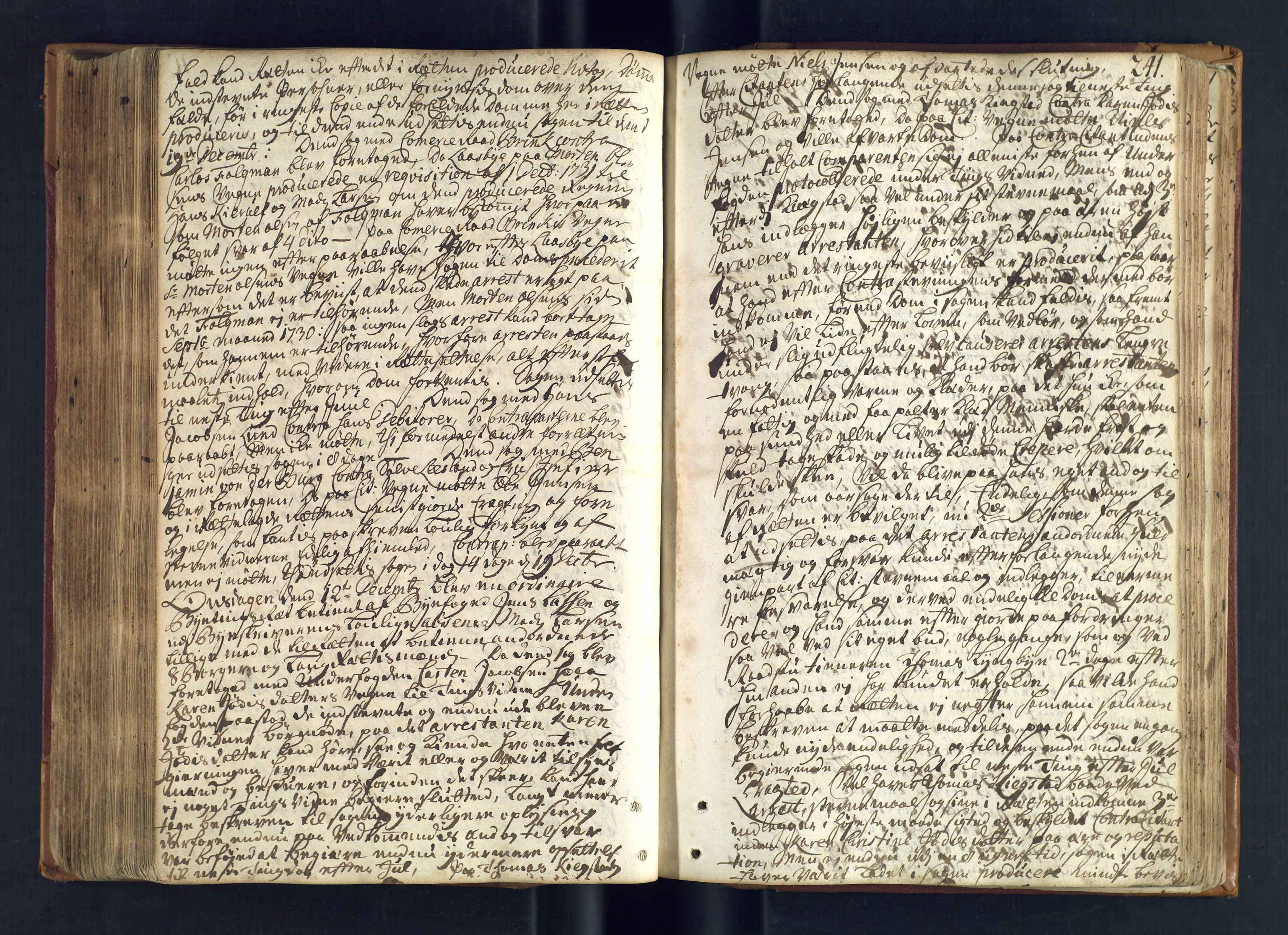 Kristiansand byrett, AV/SAK-1223-0001/F/Fa/L0006: Bytingsprotokoll nr. 5, 1729-1733, p. 241