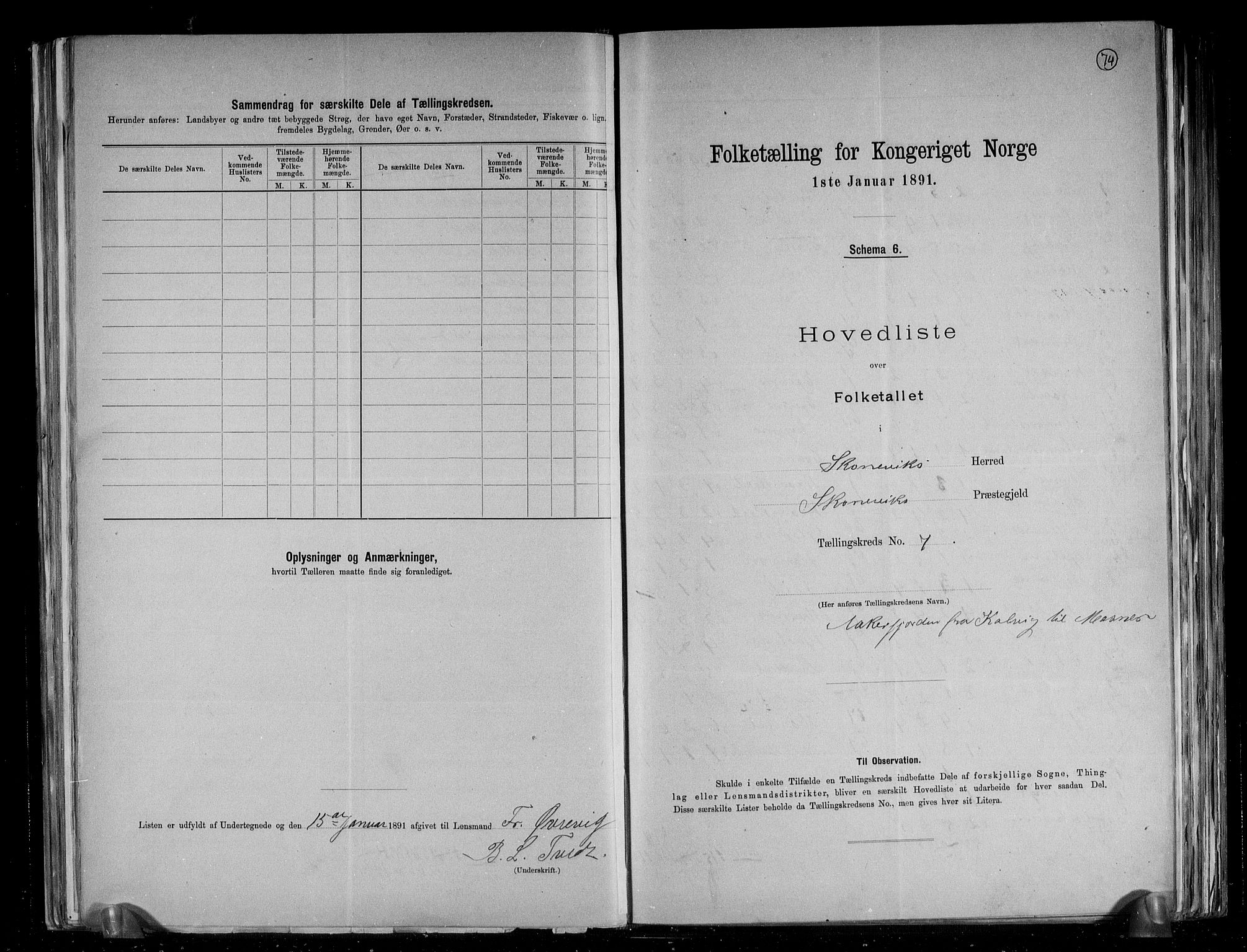 RA, 1891 census for 1212 Skånevik, 1891, p. 16