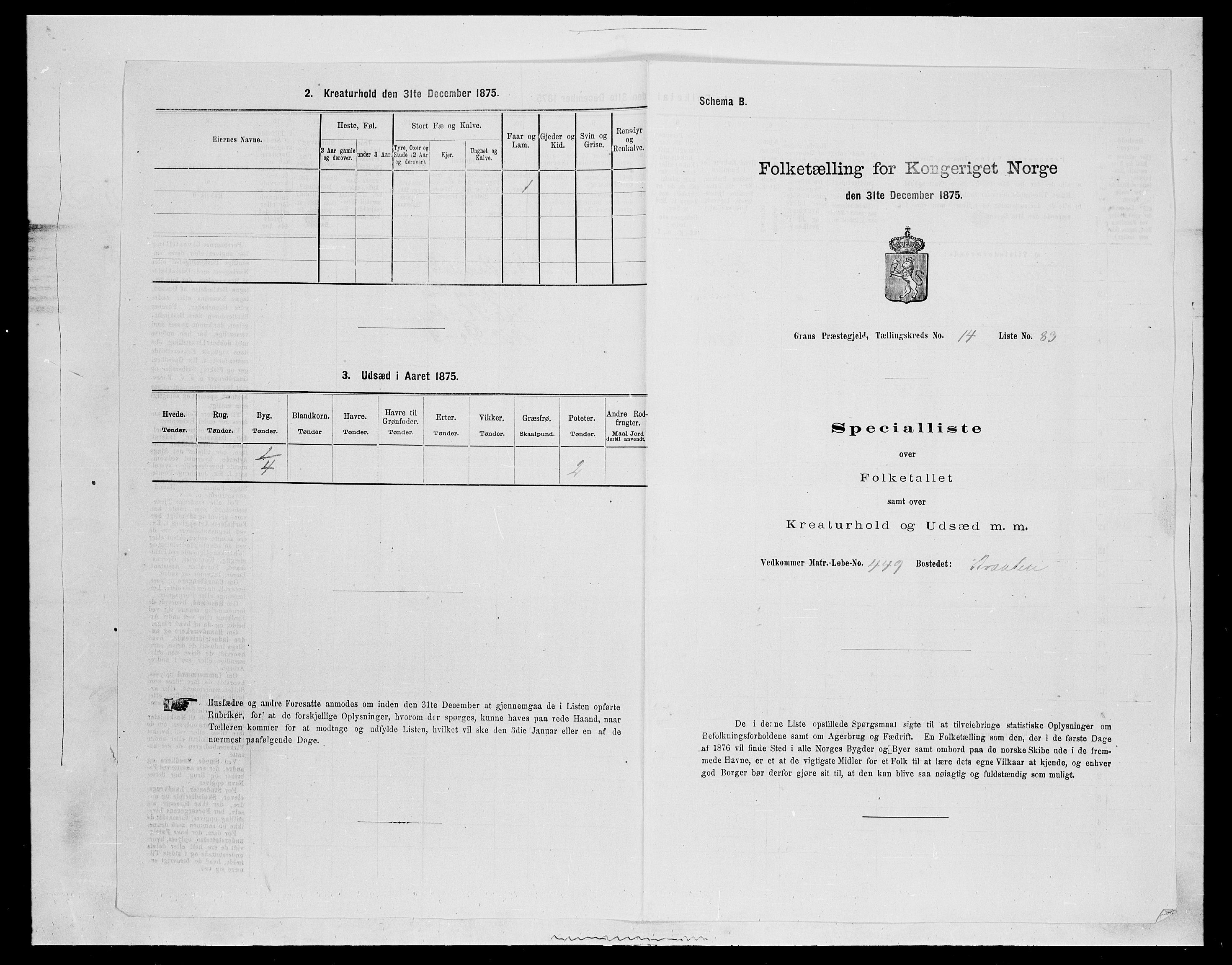 SAH, 1875 census for 0534P Gran, 1875, p. 2695