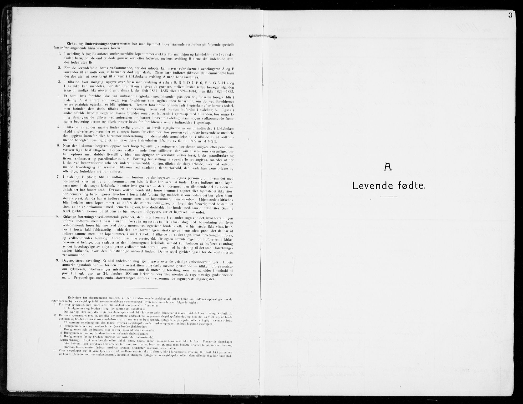 Sandar kirkebøker, SAKO/A-243/F/Fa/L0016: Parish register (official) no. 16, 1909-1919, p. 3