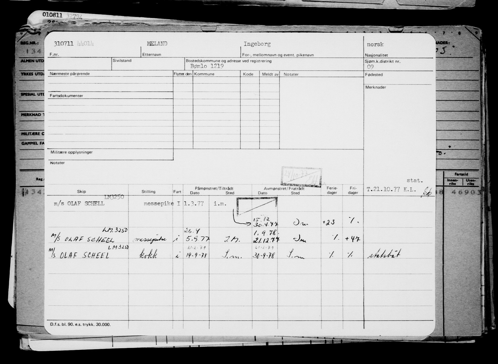 Direktoratet for sjømenn, AV/RA-S-3545/G/Gb/L0098: Hovedkort, 1911, p. 580