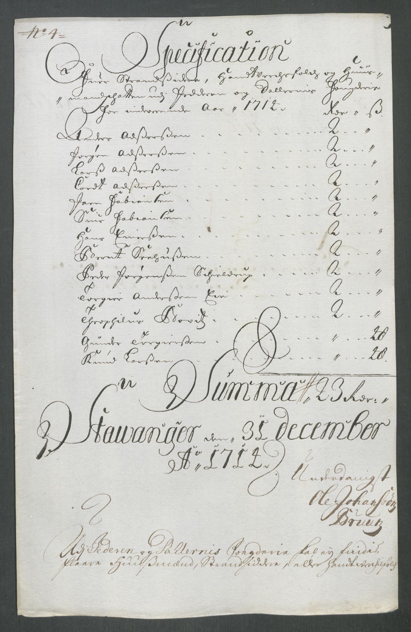 Rentekammeret inntil 1814, Reviderte regnskaper, Fogderegnskap, RA/EA-4092/R46/L2738: Fogderegnskap Jæren og Dalane, 1713-1714, p. 282