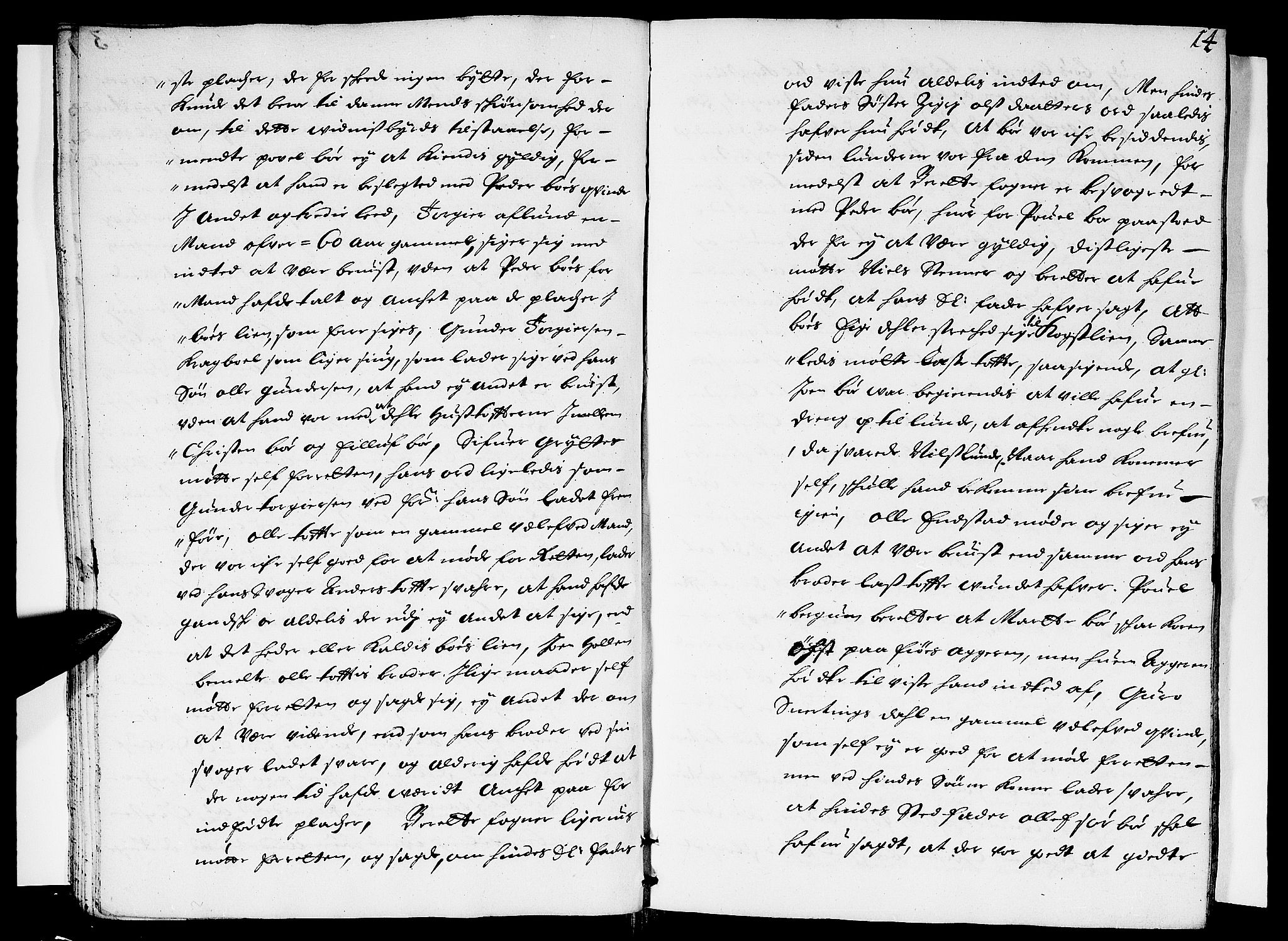 Sorenskriverier i Gudbrandsdalen, SAH/TING-036/G/Gb/Gbb/L0016: Tingbok - Sør-Gudbrandsdal, 1686, p. 13b-14a