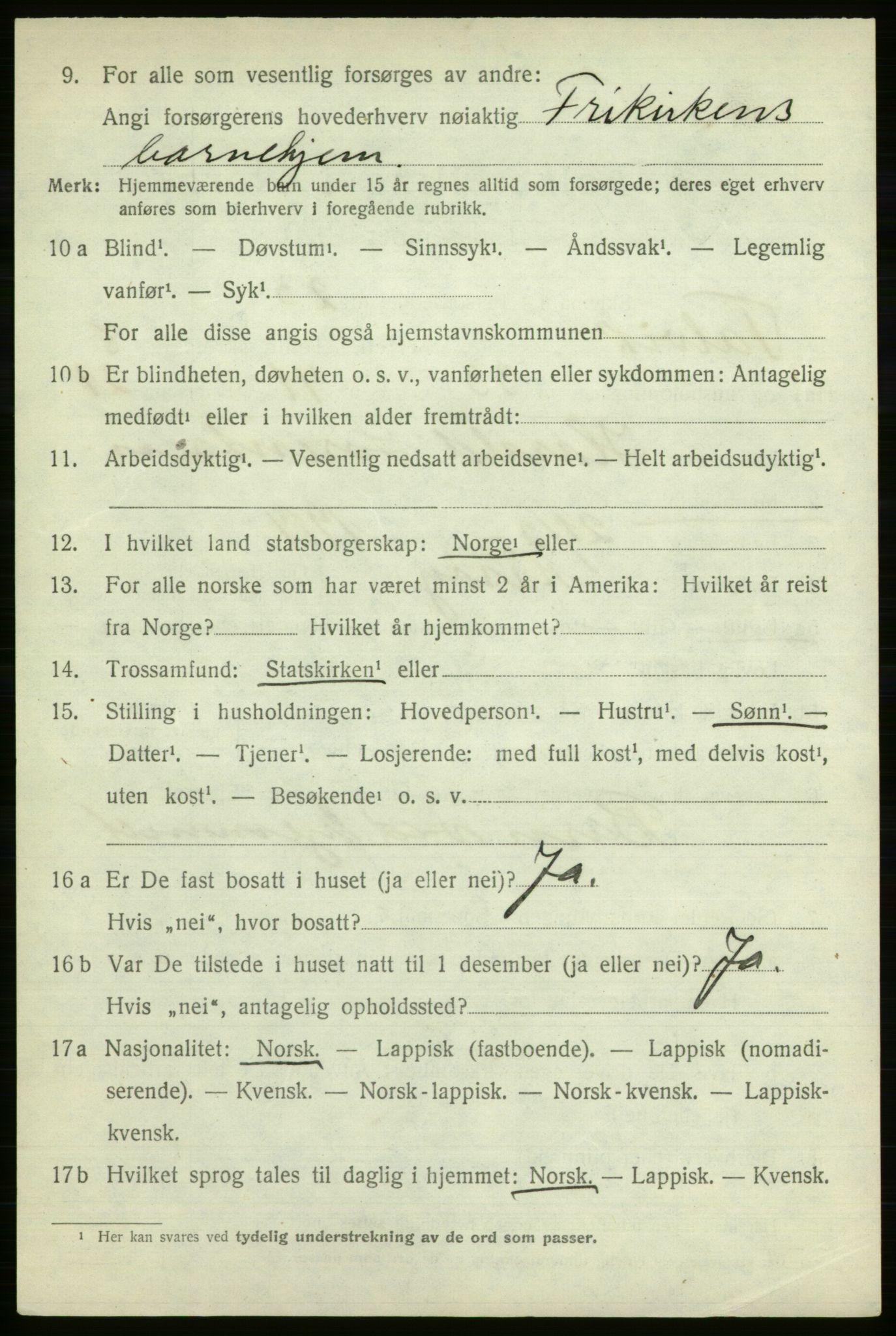SATØ, 1920 census for Talvik, 1920, p. 5379