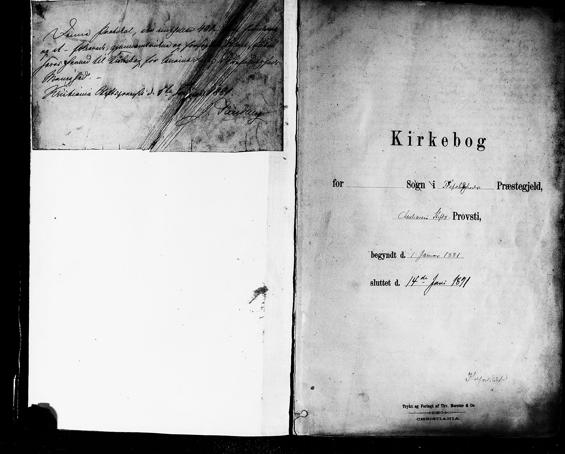 Trefoldighet prestekontor Kirkebøker, AV/SAO-A-10882/F/Fa/L0005: Parish register (official) no. I 5, 1881-1891