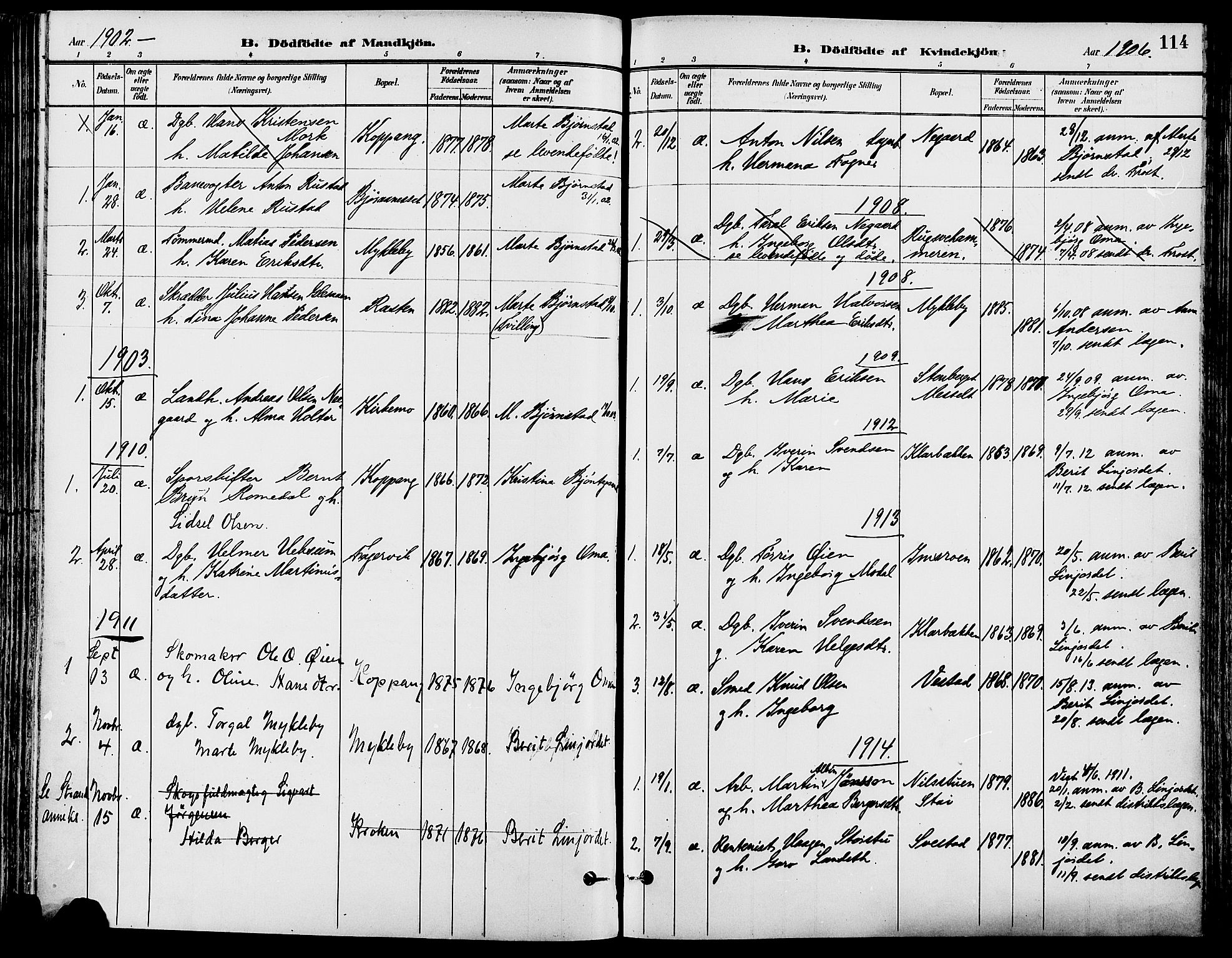 Stor-Elvdal prestekontor, SAH/PREST-052/H/Ha/Haa/L0002: Parish register (official) no. 2, 1882-1907, p. 114