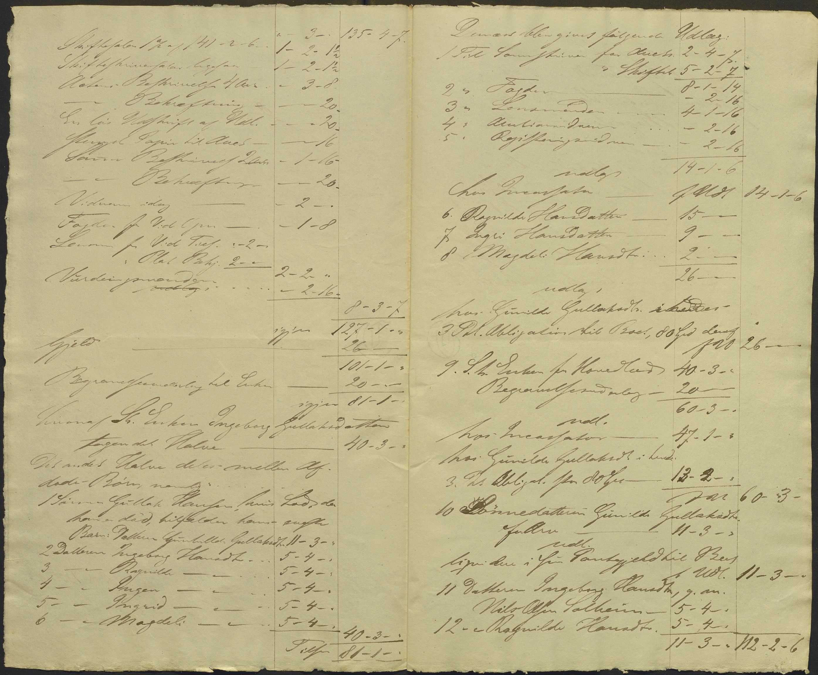 Nordhordland sorenskrivar, AV/SAB-A-2901/1/H/Hd/Hdb/L0002: Konsept til utlodningar, 1853-1854, p. 10