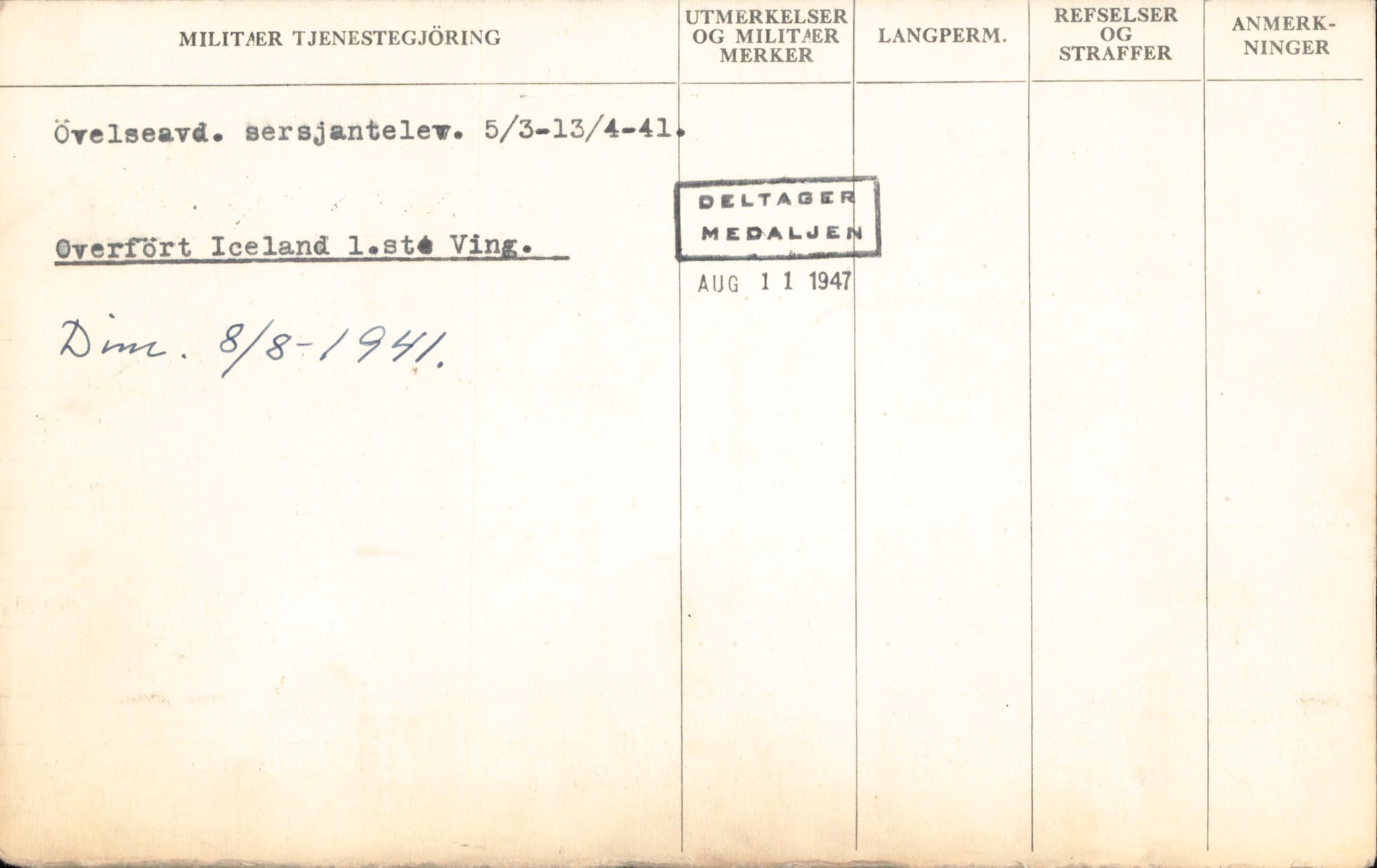 Forsvaret, Forsvarets overkommando/Luftforsvarsstaben, RA/RAFA-4079/P/Pa/L0038: Personellpapirer, 1914, p. 151