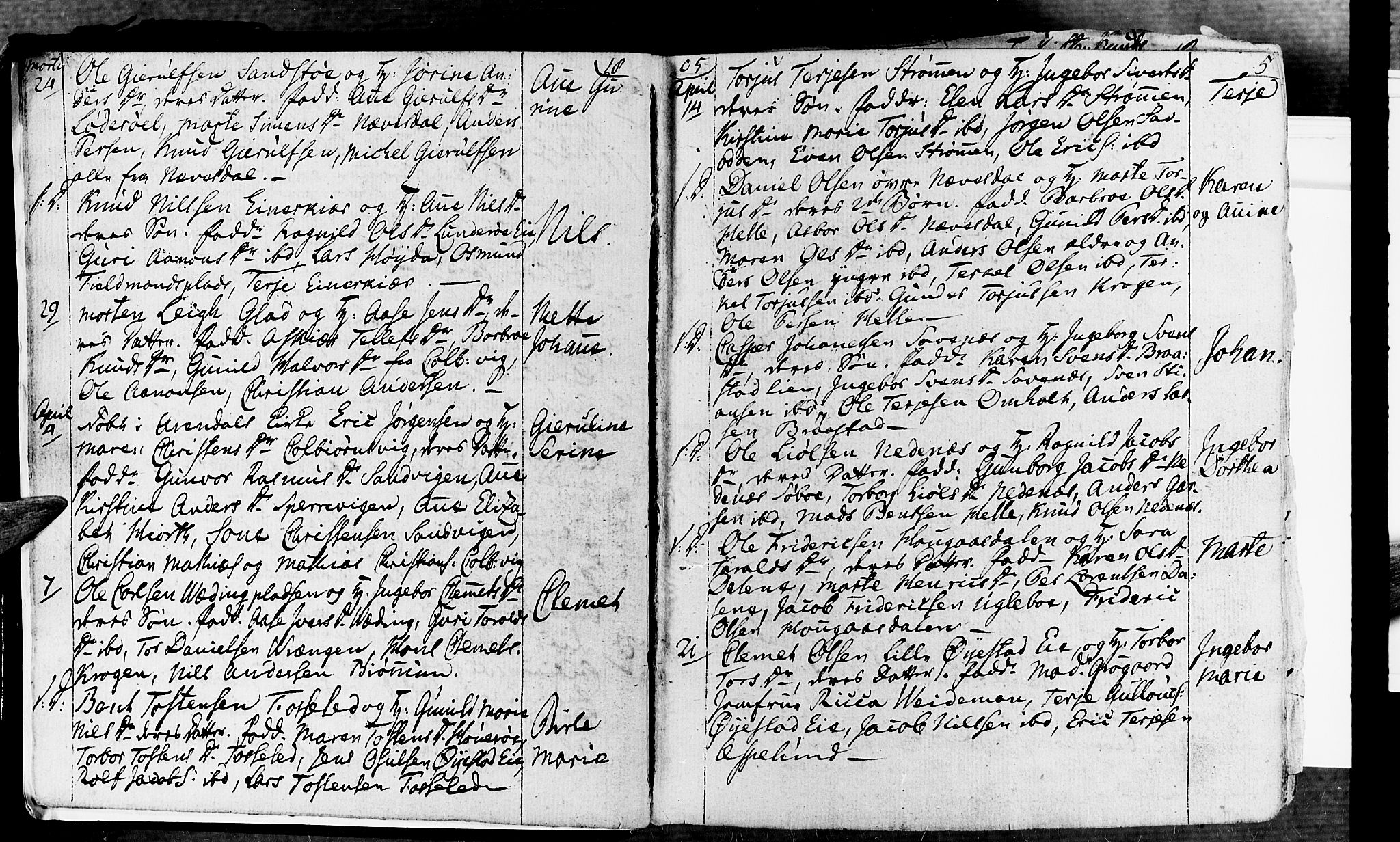 Øyestad sokneprestkontor, AV/SAK-1111-0049/F/Fa/L0011: Parish register (official) no. A 11, 1805-1824, p. 5