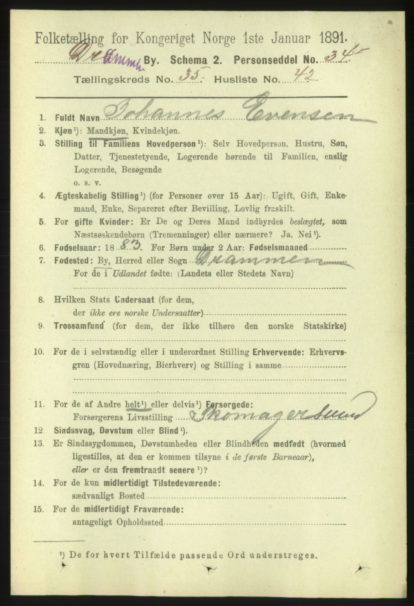 RA, 1891 census for 0602 Drammen, 1891, p. 21659
