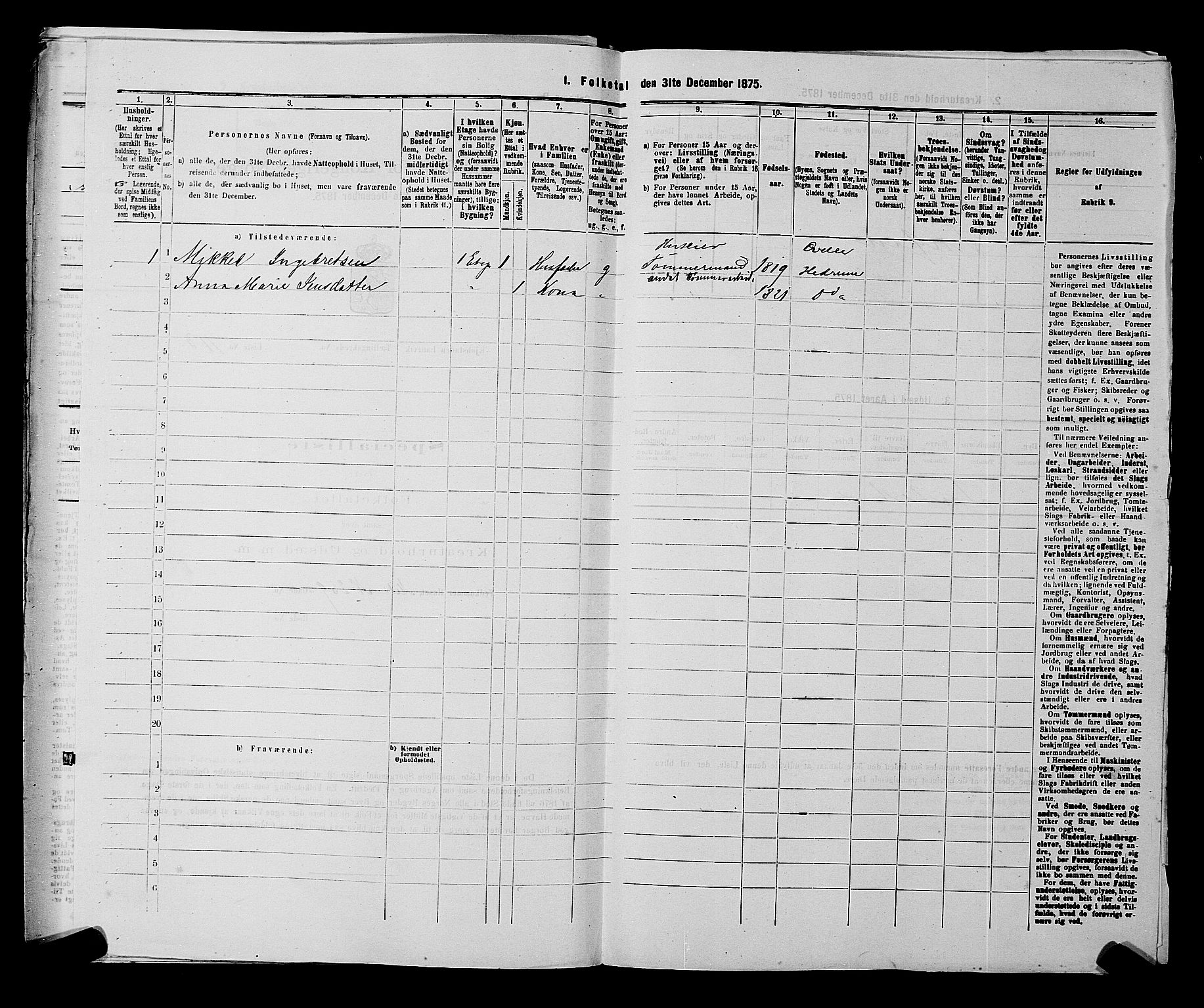 SAKO, 1875 census for 0707P Larvik, 1875, p. 750