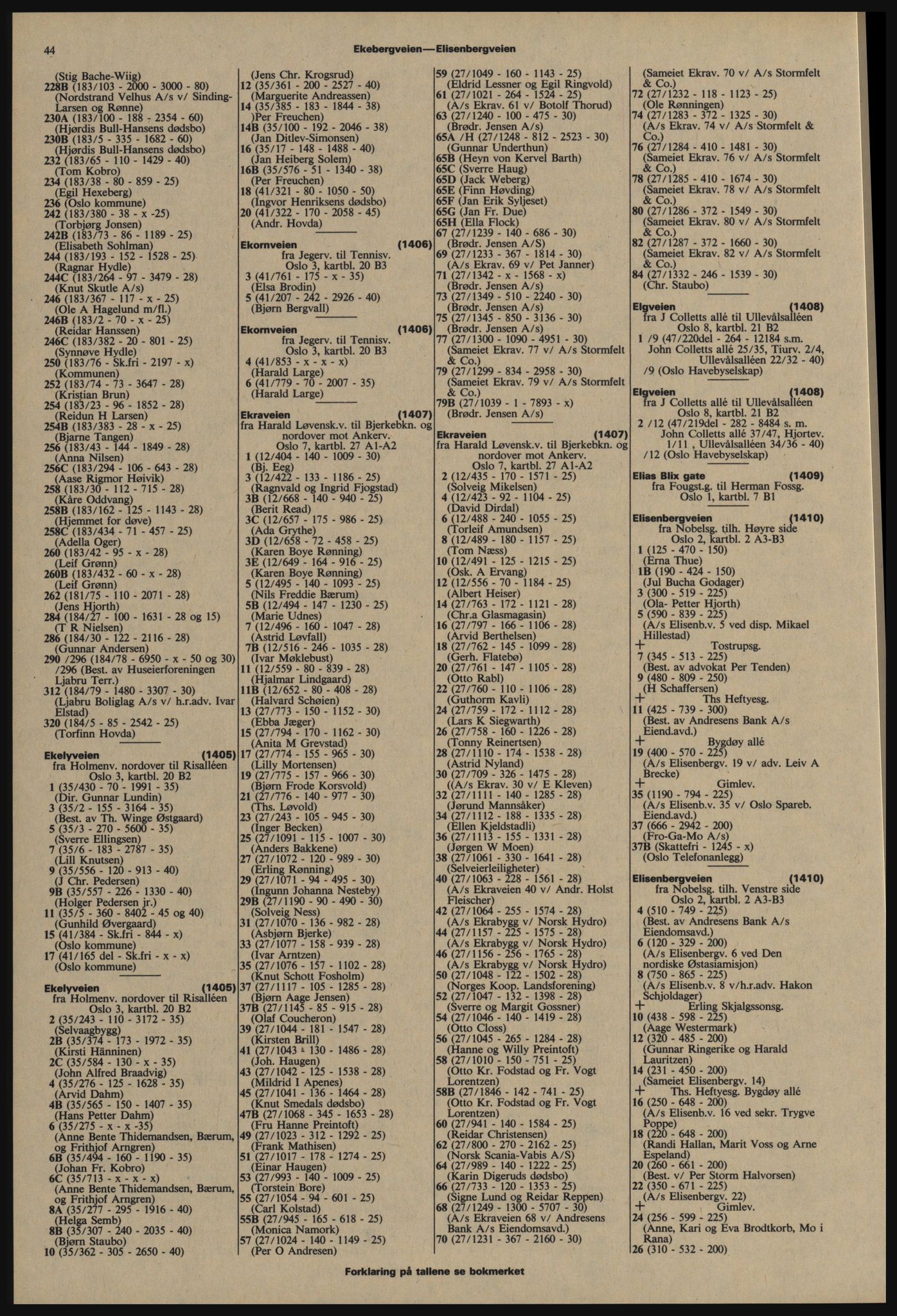 Kristiania/Oslo adressebok, PUBL/-, 1977-1978, p. 44