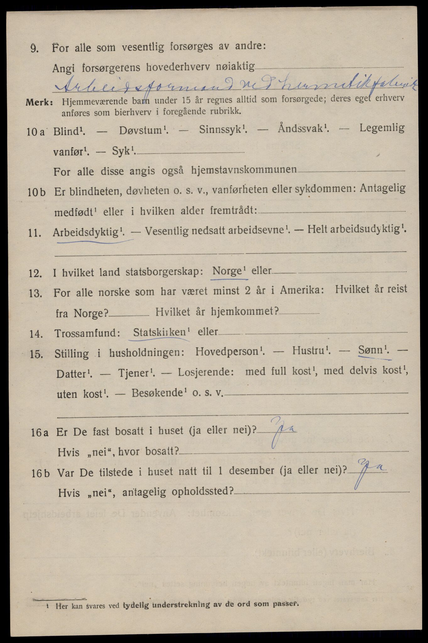 SAST, 1920 census for Kopervik, 1920, p. 4755