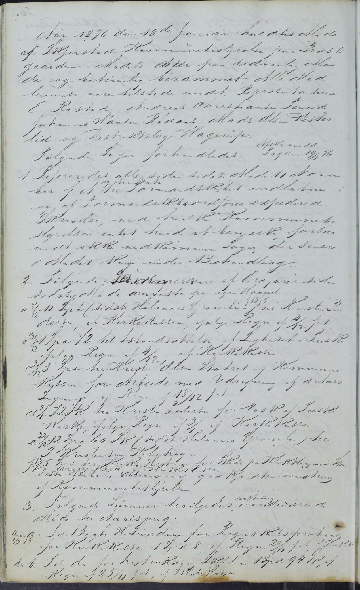 Skjerstad kommune. Formannskap, AIN/K-18421.150/100/L0001: Møtebok for Skjerstad formannskap, 1838-1876, p. 263b