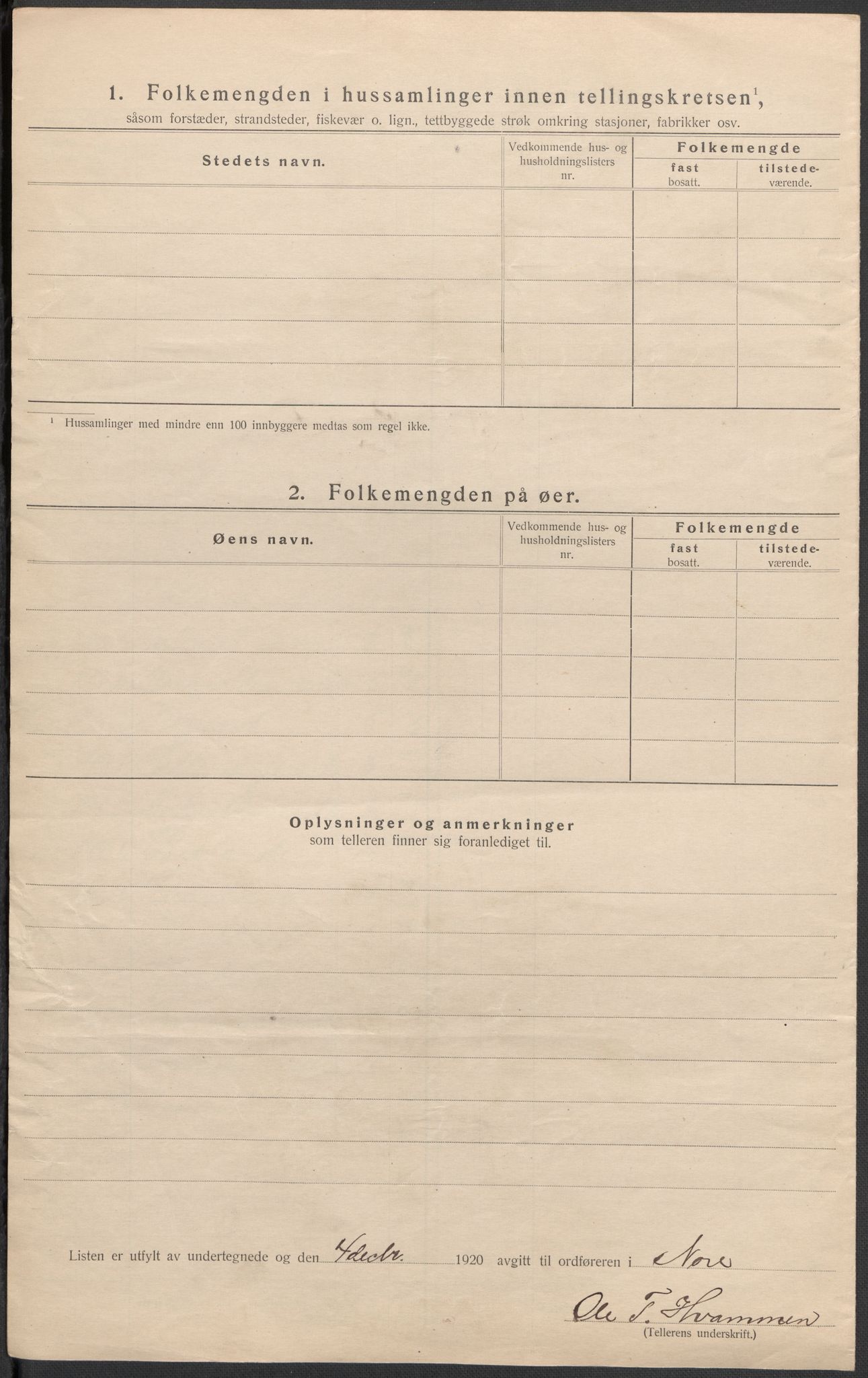 SAKO, 1920 census for Nore, 1920, p. 19