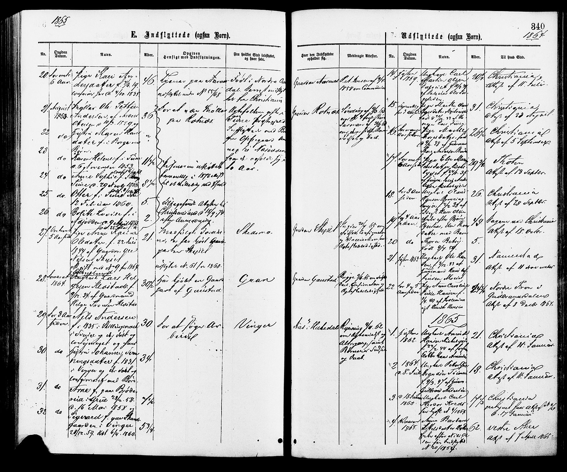 Nittedal prestekontor Kirkebøker, SAO/A-10365a/F/Fa/L0006: Parish register (official) no. I 6, 1863-1878, p. 340