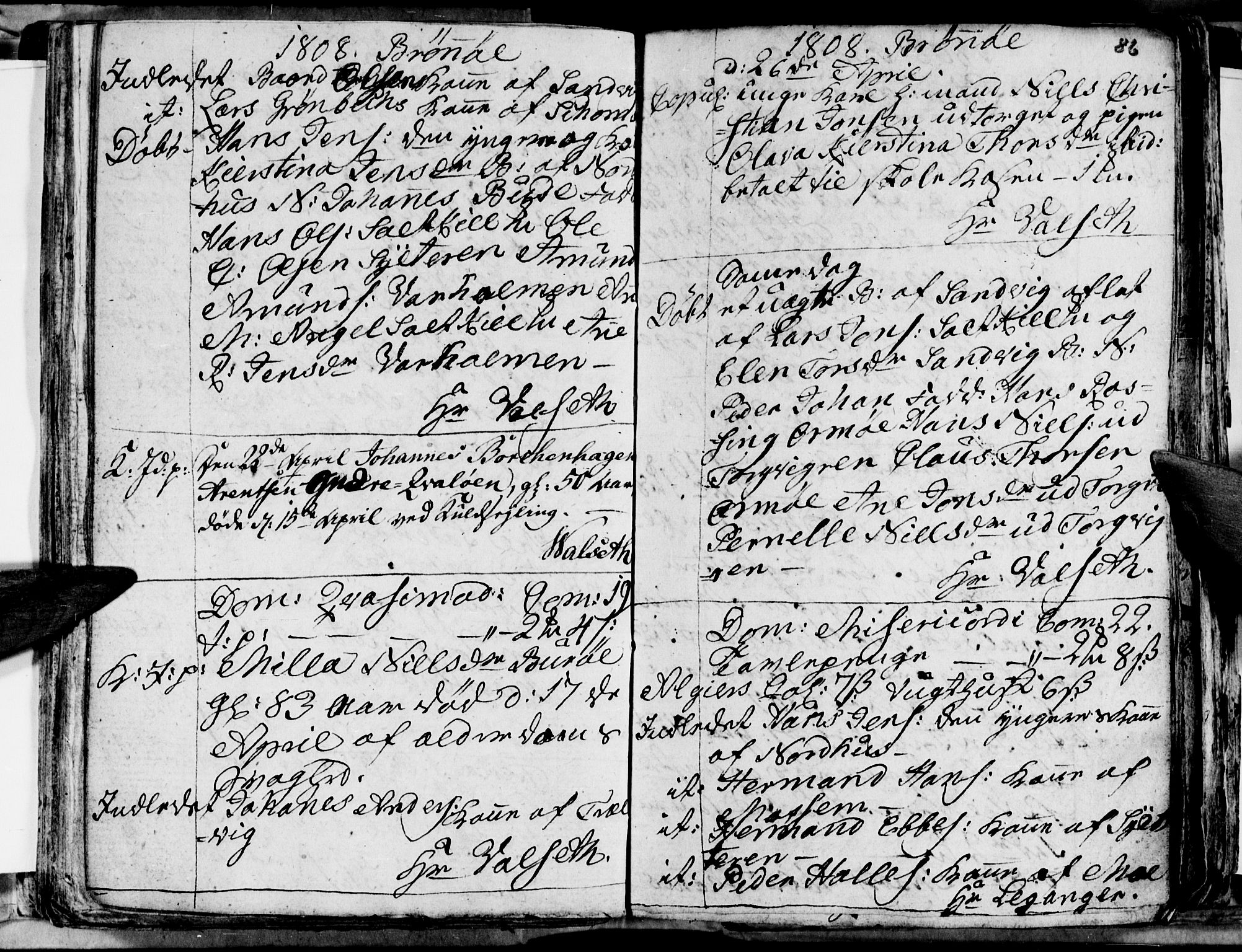 Ministerialprotokoller, klokkerbøker og fødselsregistre - Nordland, AV/SAT-A-1459/813/L0209: Parish register (copy) no. 813C01, 1803-1821, p. 86