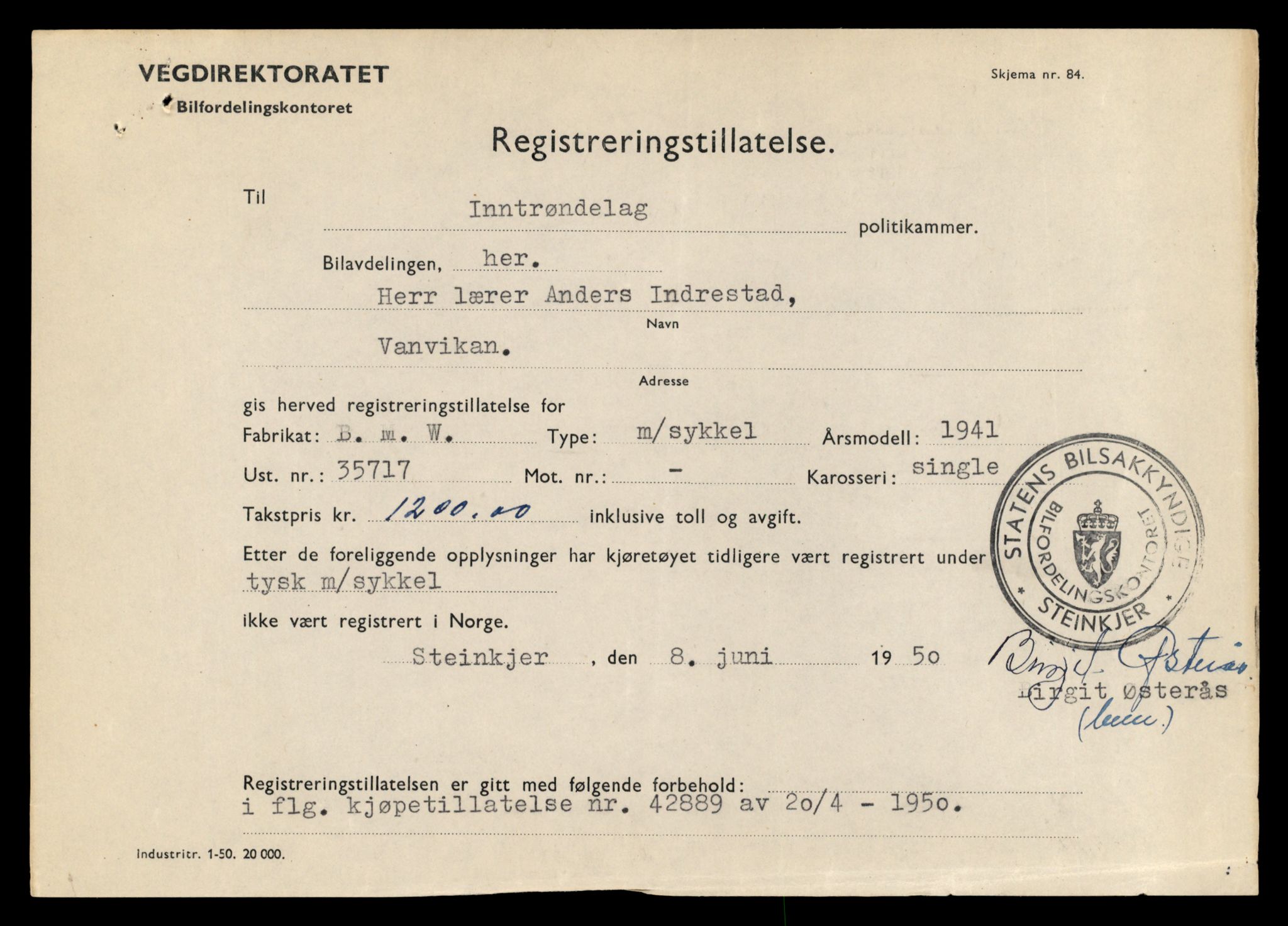 Møre og Romsdal vegkontor - Ålesund trafikkstasjon, AV/SAT-A-4099/F/Fe/L0026: Registreringskort for kjøretøy T 11046 - T 11160, 1927-1998, p. 2685